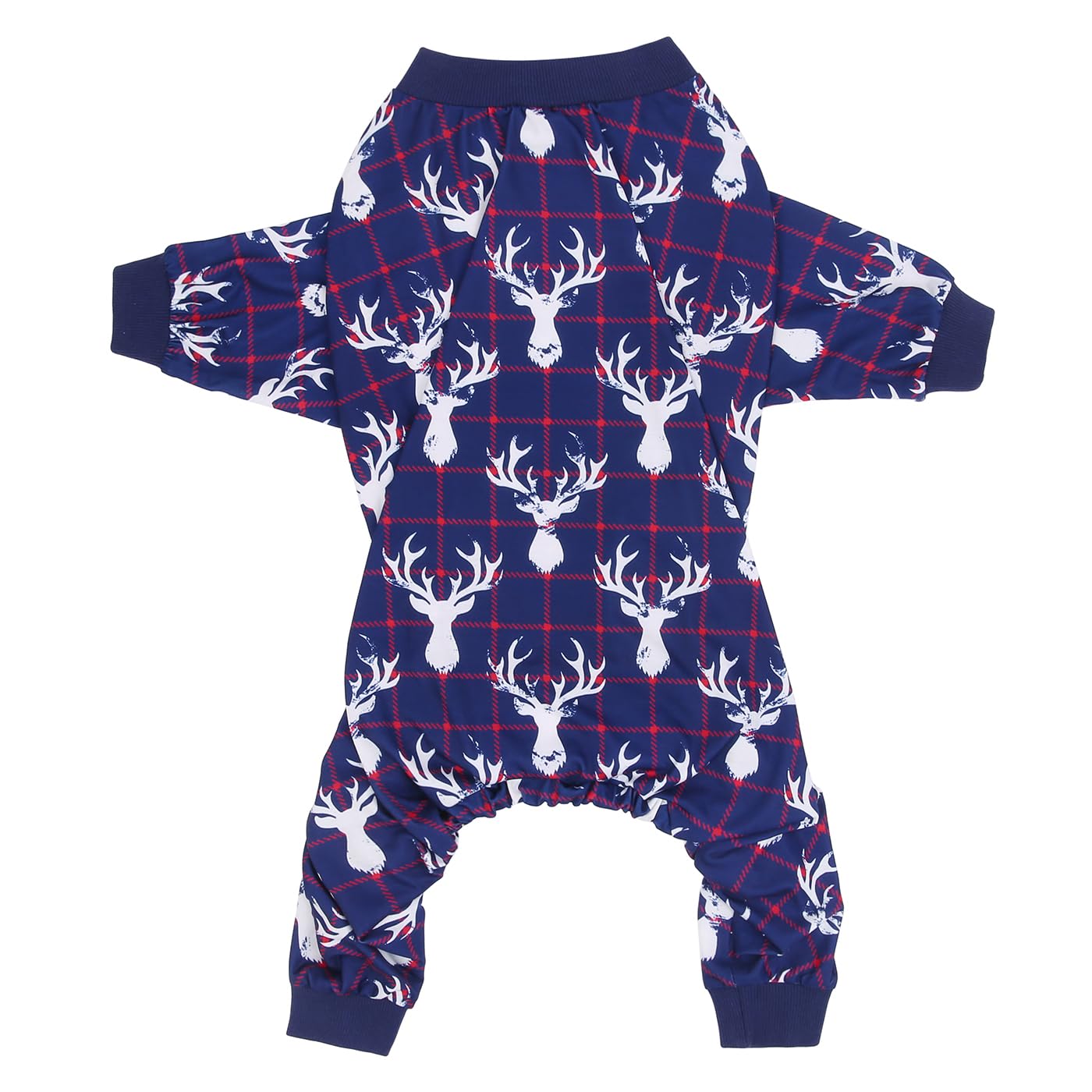 Hde Dog Pajamas One Piece Jumpsuit Lightweight Dog Pjs Shirt For M-3Xl Dogs Reindeer - L