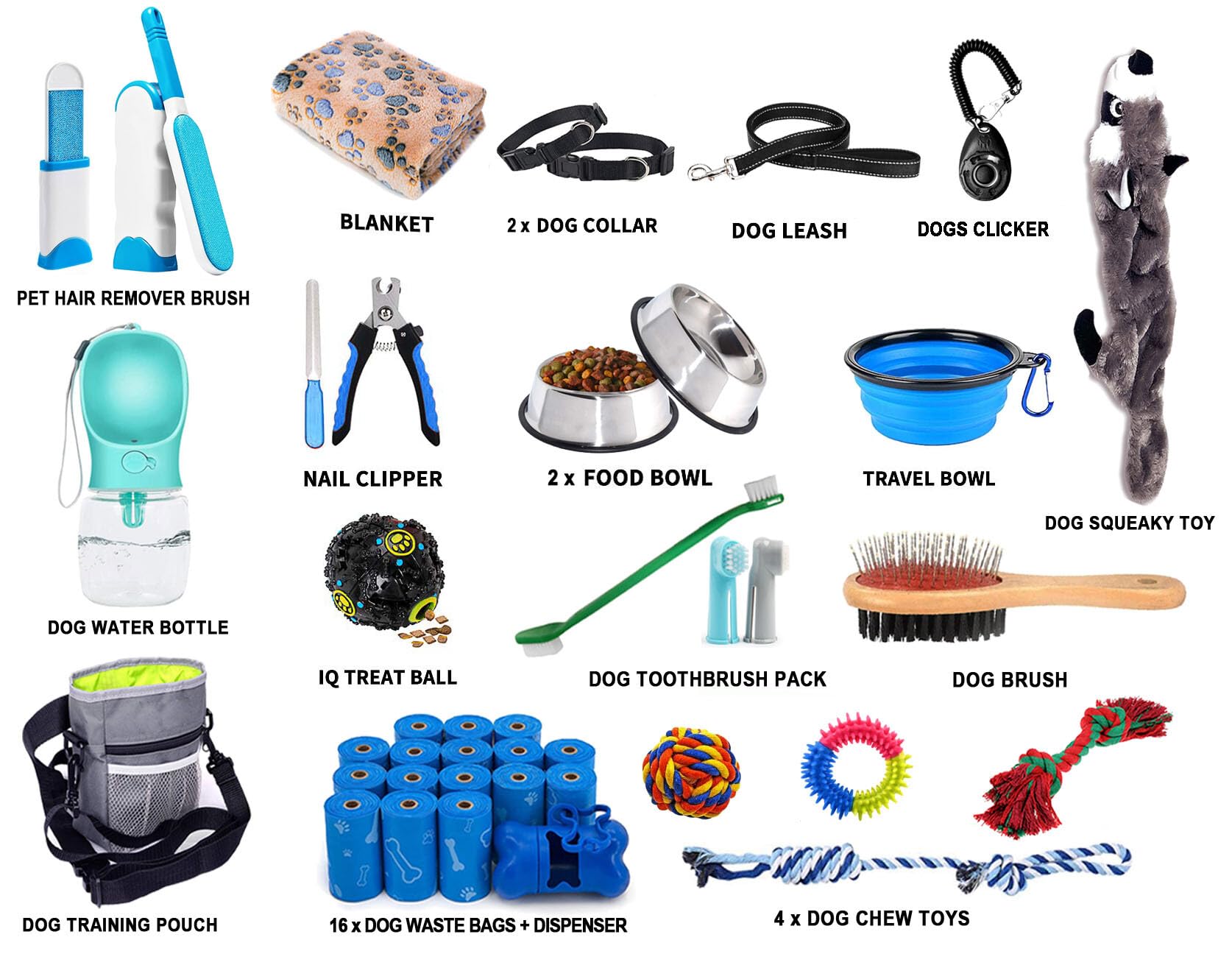 Lobeve [Upgrade Version] Puppy Kit,39 Pack Puppy Essential Starter Kit For Small And Medium Dogs,Perfect Welcome Home Gift For New Puppies