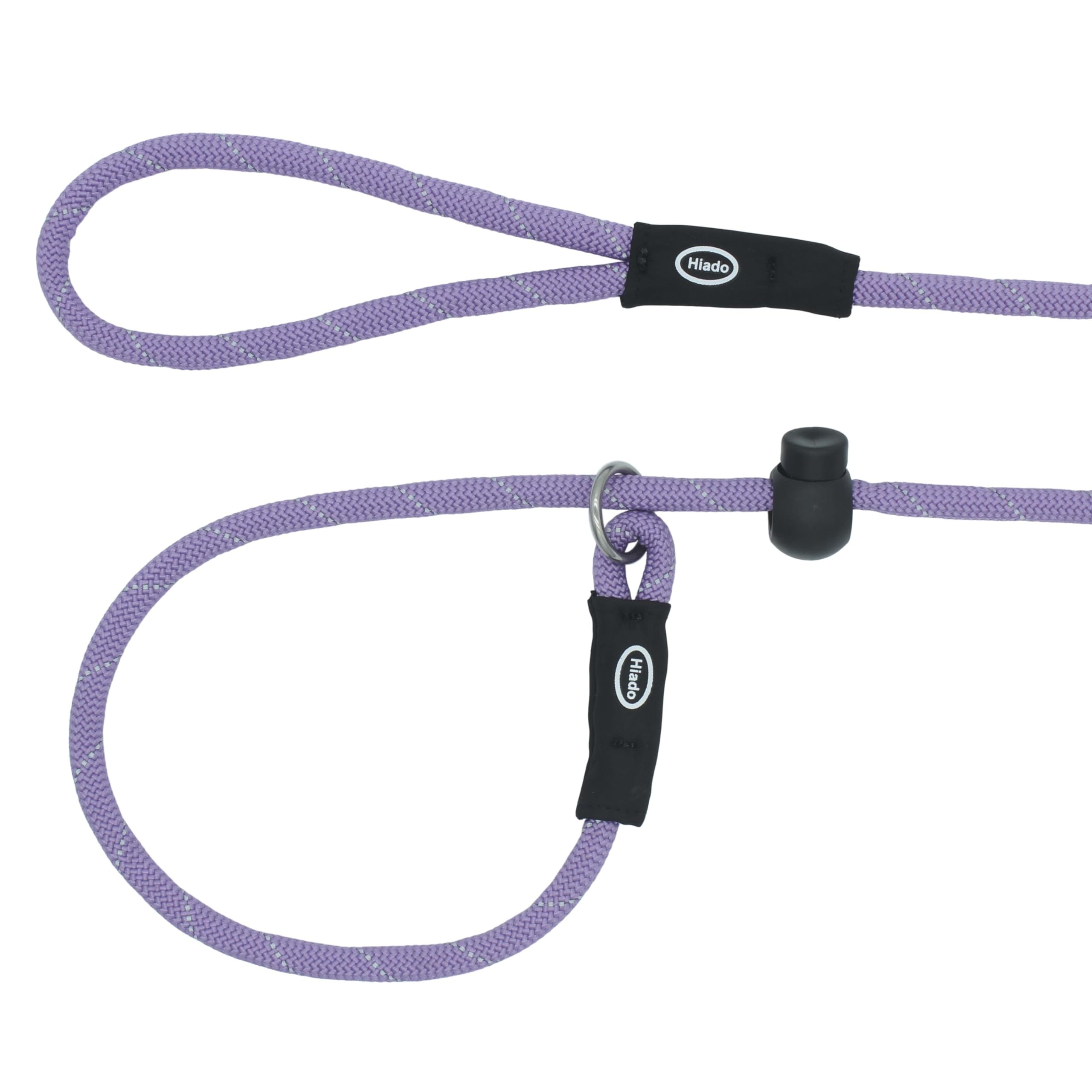 Hiado Slip Lead Dog Leash - Reflective, No Pull, 6ft, Lavender, Polyester, Model GSZ-P-Violescent-6 for Small to Large Dogs