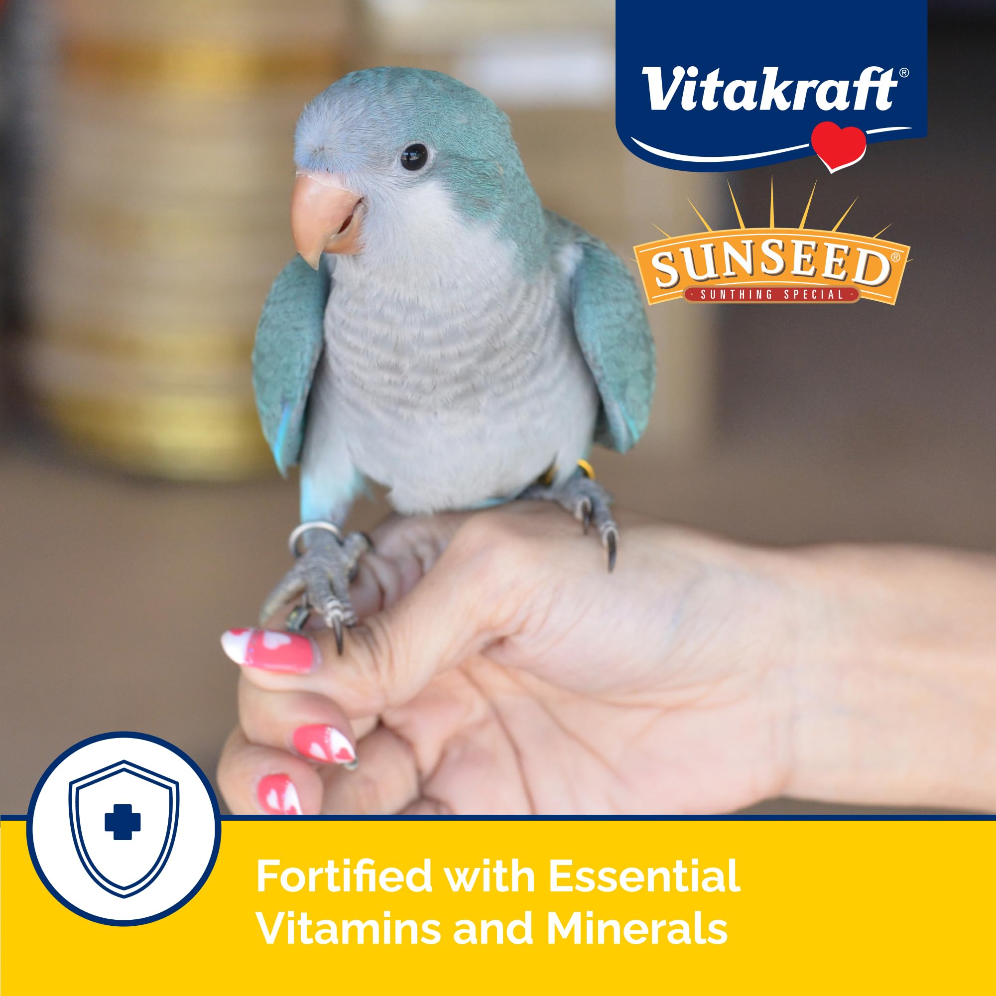 Sunseed Vita Prima Wholesome Nutrition Safflower Formula Large Parrot Food, 4 LBS, Model Number: 59758