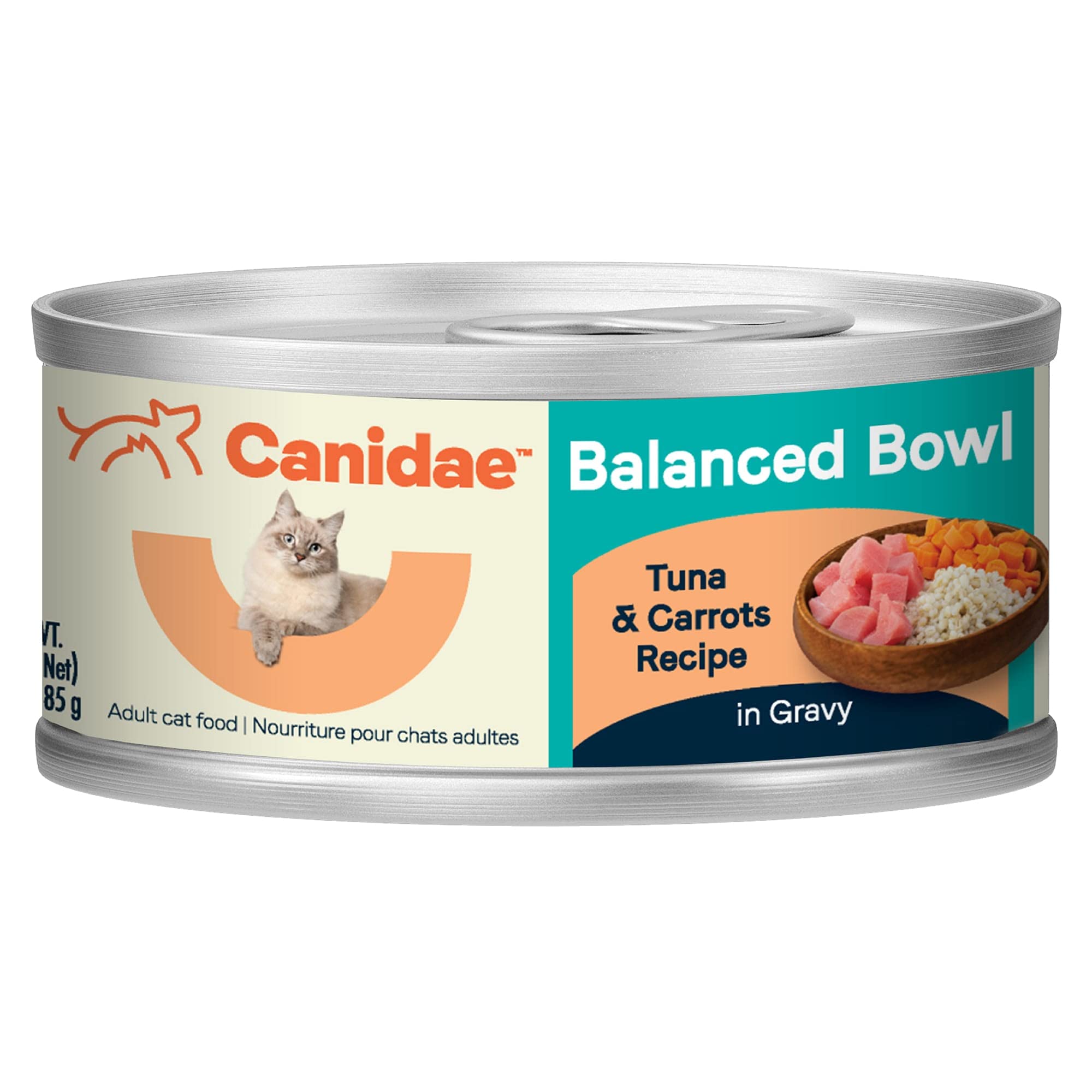 Canidae Balanced Bowl Wet Cat Food, Tuna & Carrots Recipe, 3 oz. (Case of 24)