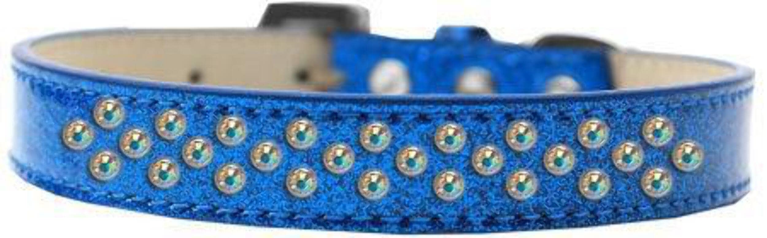 Dog, Puppy & Pet Ice Cream Collar, Aurora Borealis Crystal Rimsets Sprinkles Red 12