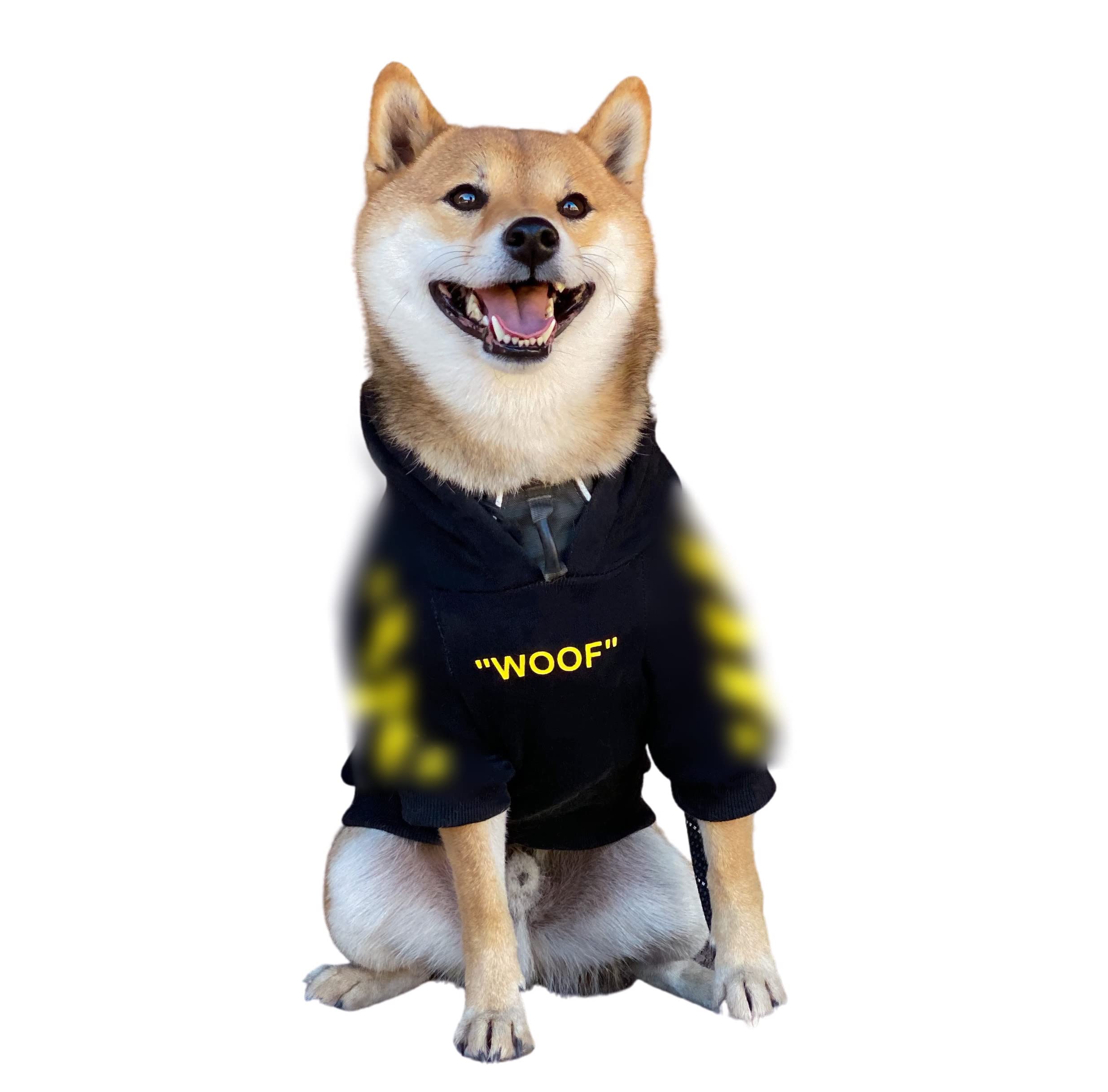 Chochocho Stylish Dog Hoodie Dog Clothes Streetwear Cotton Sweatshirt Fashion Outfit For Dogs Cats Puppy Small Medium Large (3Xl