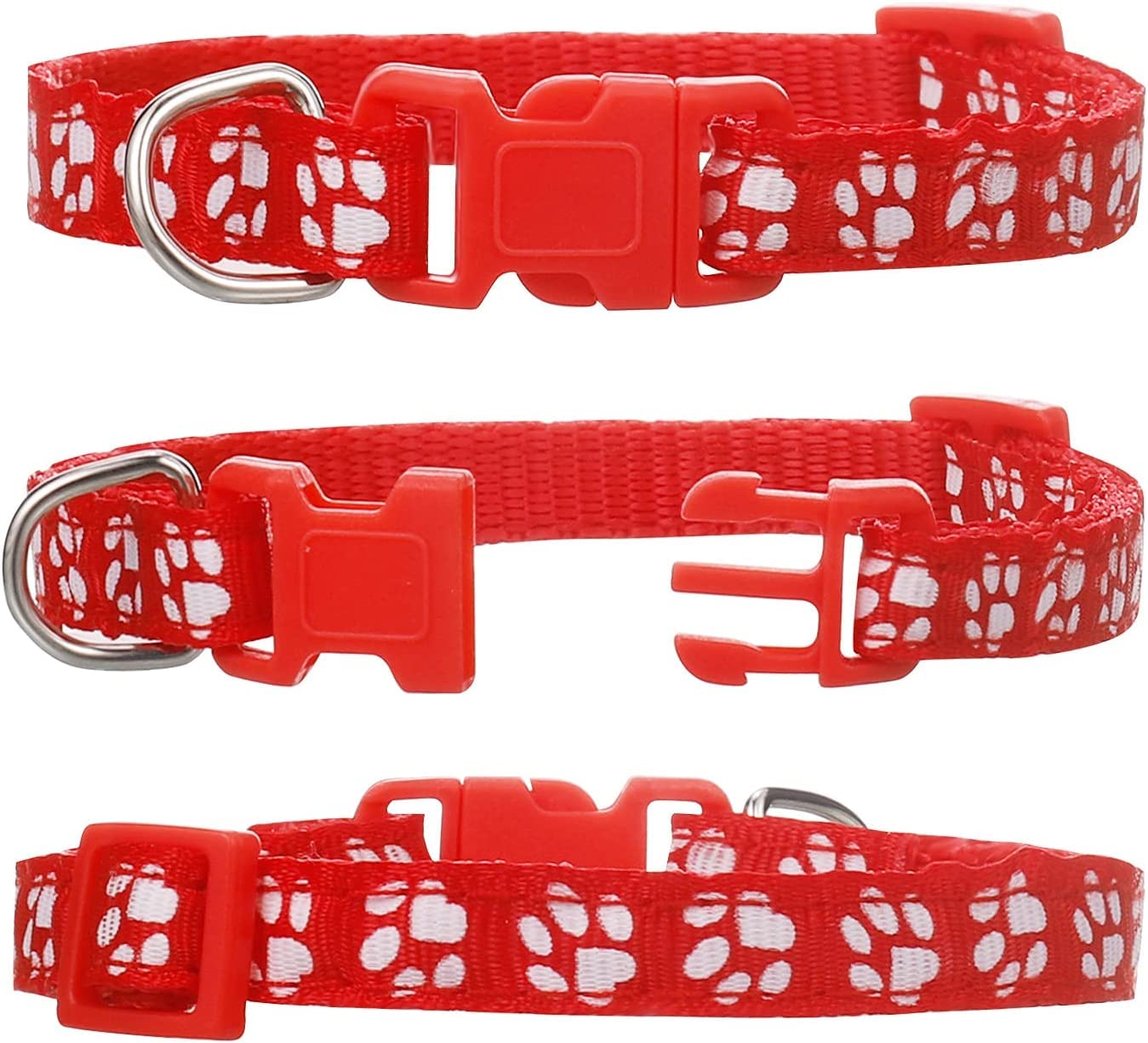 Chenkaiyang 12 Pack Puppy Collars For Litter, Adjustable Puppy Id Collars Soft Nylon Whelping Collars For Newborn Litter Puppy Pets