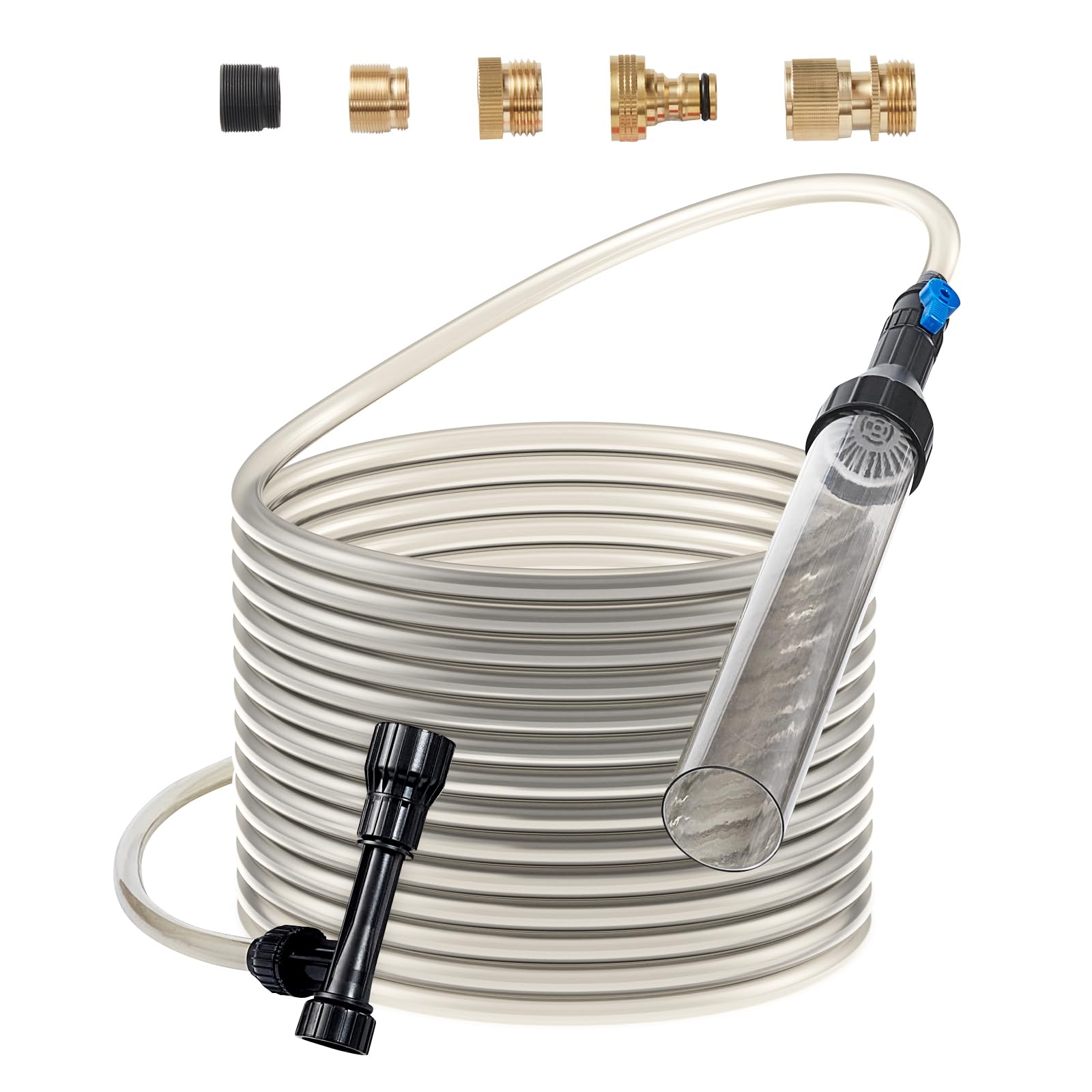 Vevor Aquarium Vacuum Gravel Cleaner, 25 Ft Pvc Hose Fish Tank Vacuum Gravel Cleaner, Siphon Fish Tank Cleaner Vacuum, 3 Types O