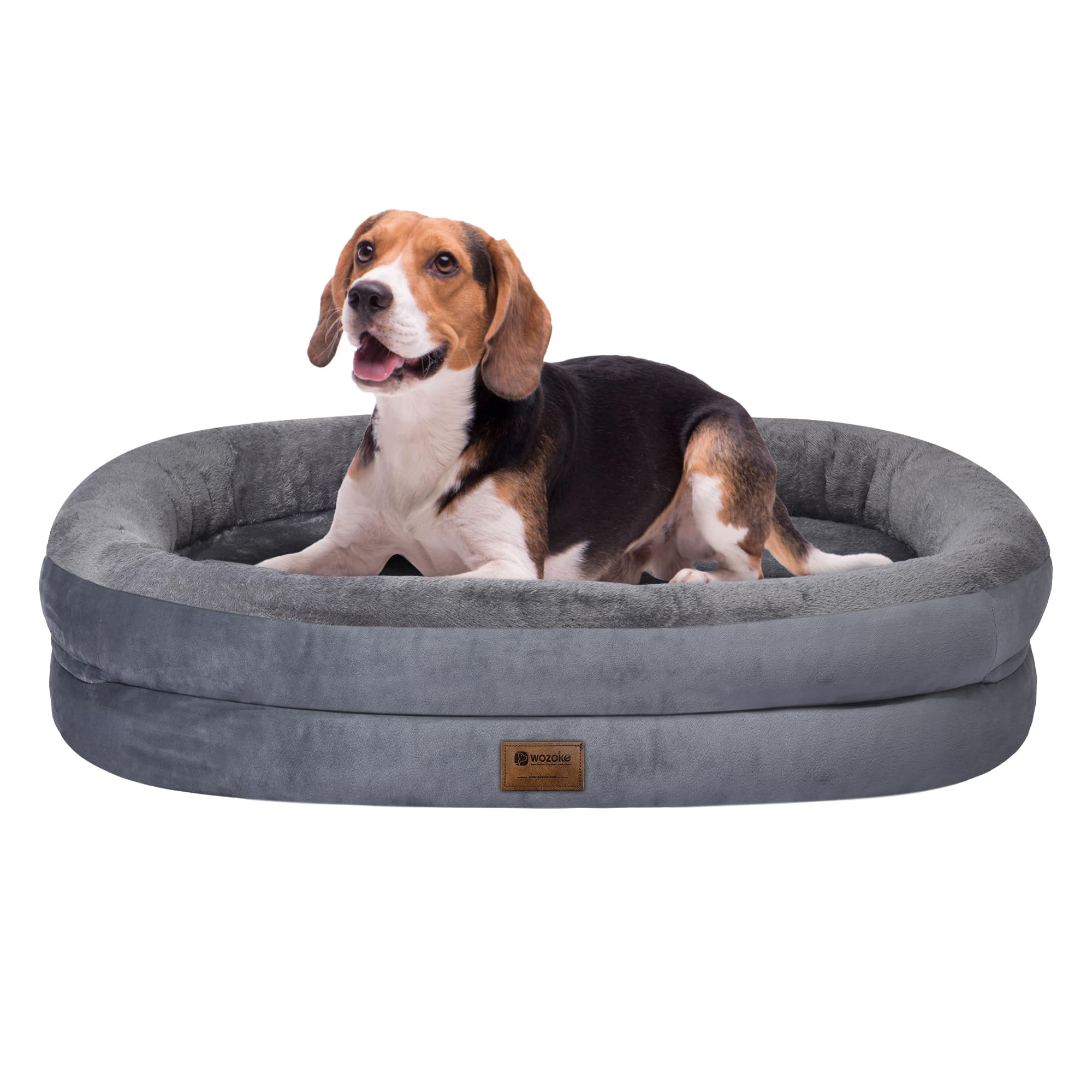 Orthopedic Waterproof Large Dog Bed: Washable Dog Bed with Bolsters - Removable Orthopedic Cover for Medium L XL Large Sized Pet