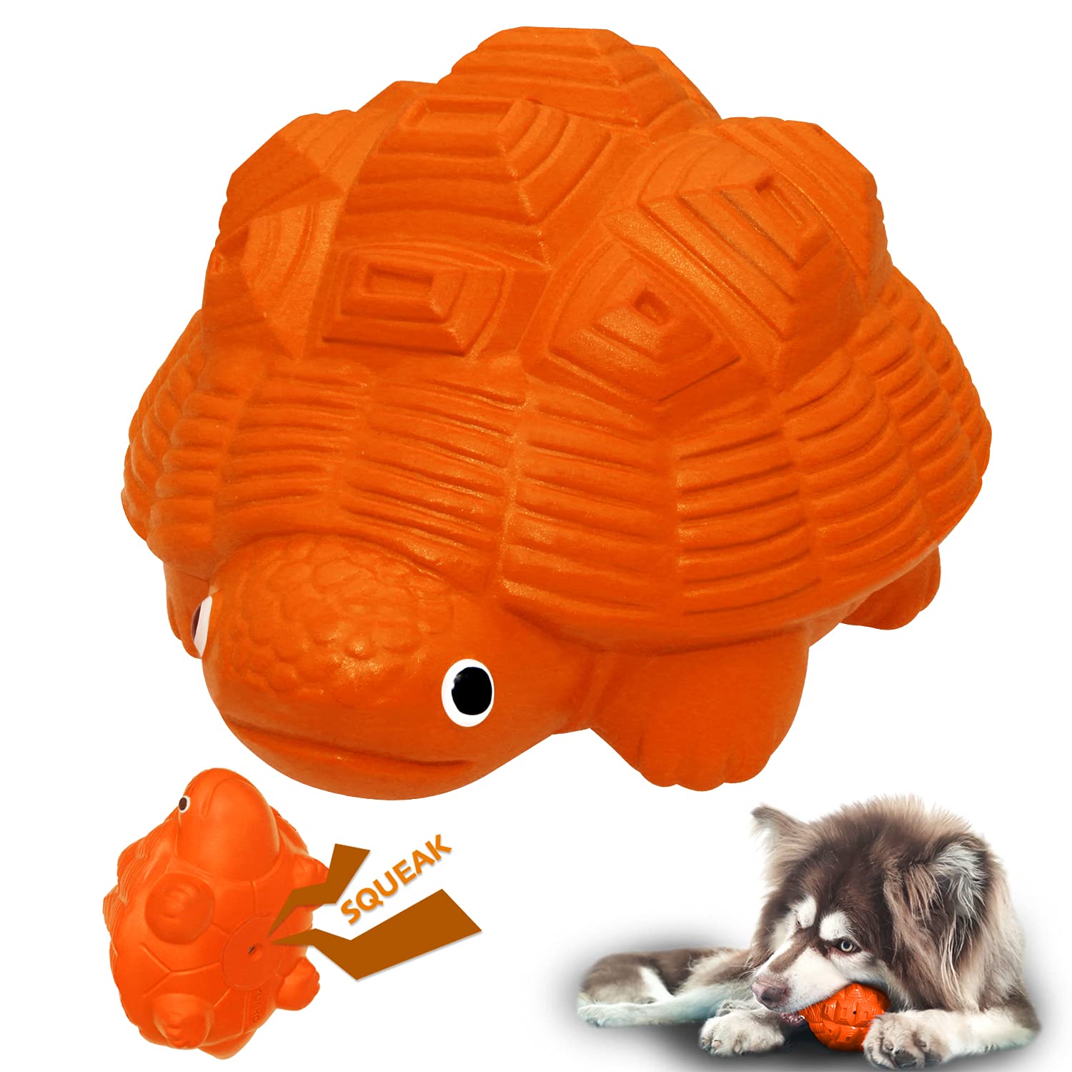Yilako Dog Toys For Aggressive Chewers, Heavy Duty Tough Dog Toy For Large Dogs, Indestructible Squeaky Dog Toys