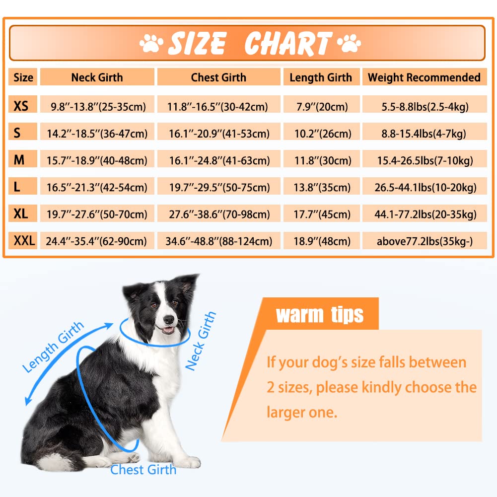 Emust Adjustable Dog Life Jackets For Boat With Front Float, High Visibility Safety Swimsuit, Medium, Orange