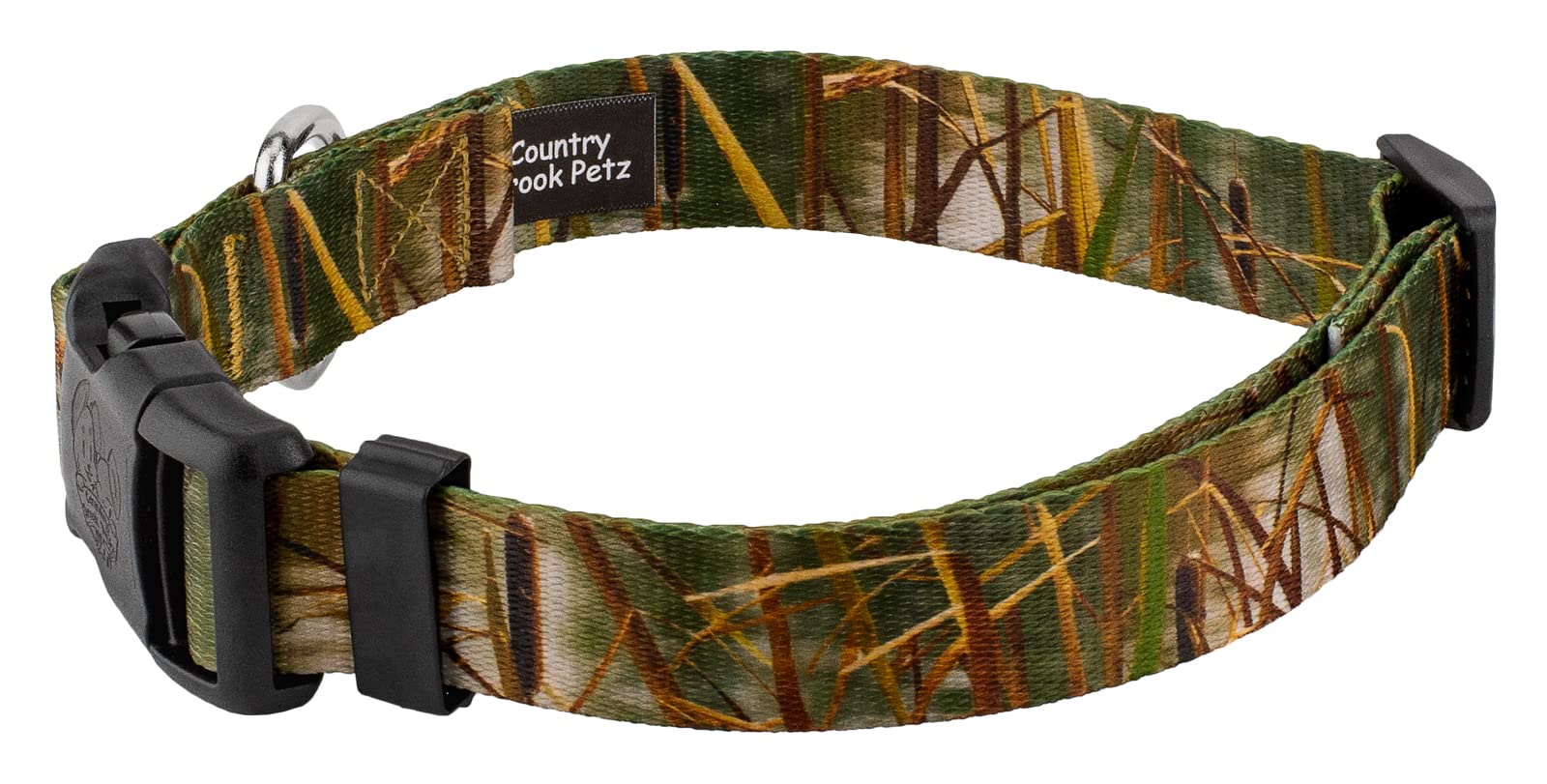 Country Brook Petz - Deluxe Waterfowl Camo Dog Collar - Made In The U.S.A. - Camouflage Collection With 16 Rugged Designs (1/2 I