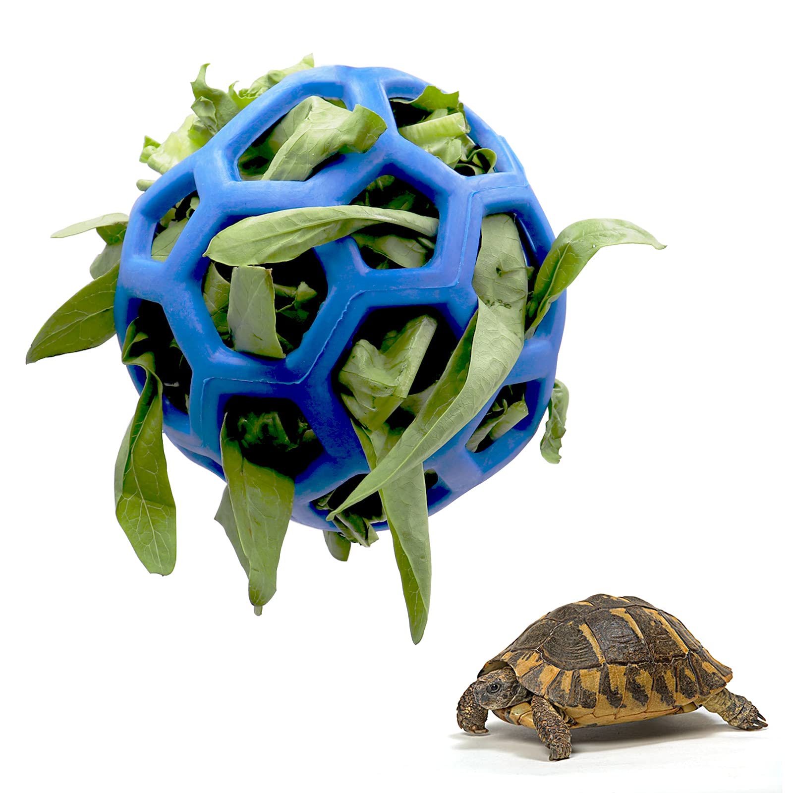 Tirifer Tortoise Feeder Ball, 5.5 Inch, Encourages Foraging Behaviors, Keeps Pets Entertained