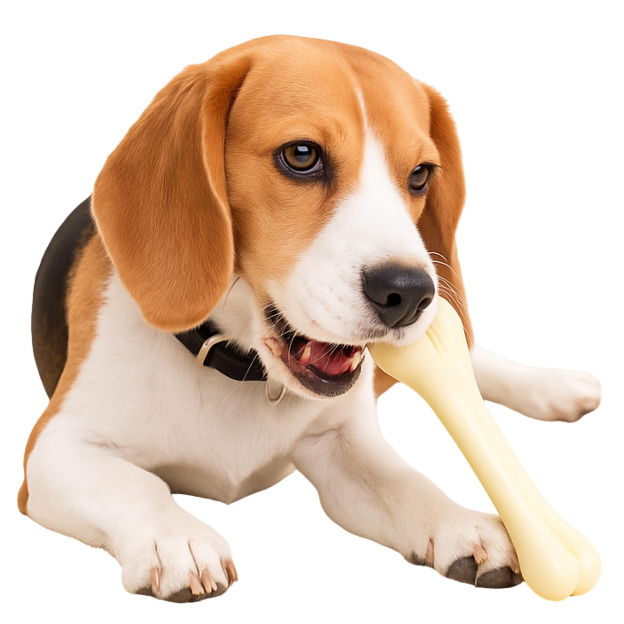 Polka Durable 9 Inches Plastic Dog & Puppy Chew Toy  Tough, NonToxic & Safe Chewing Toy For Dogs  Great For Teething, Dental 