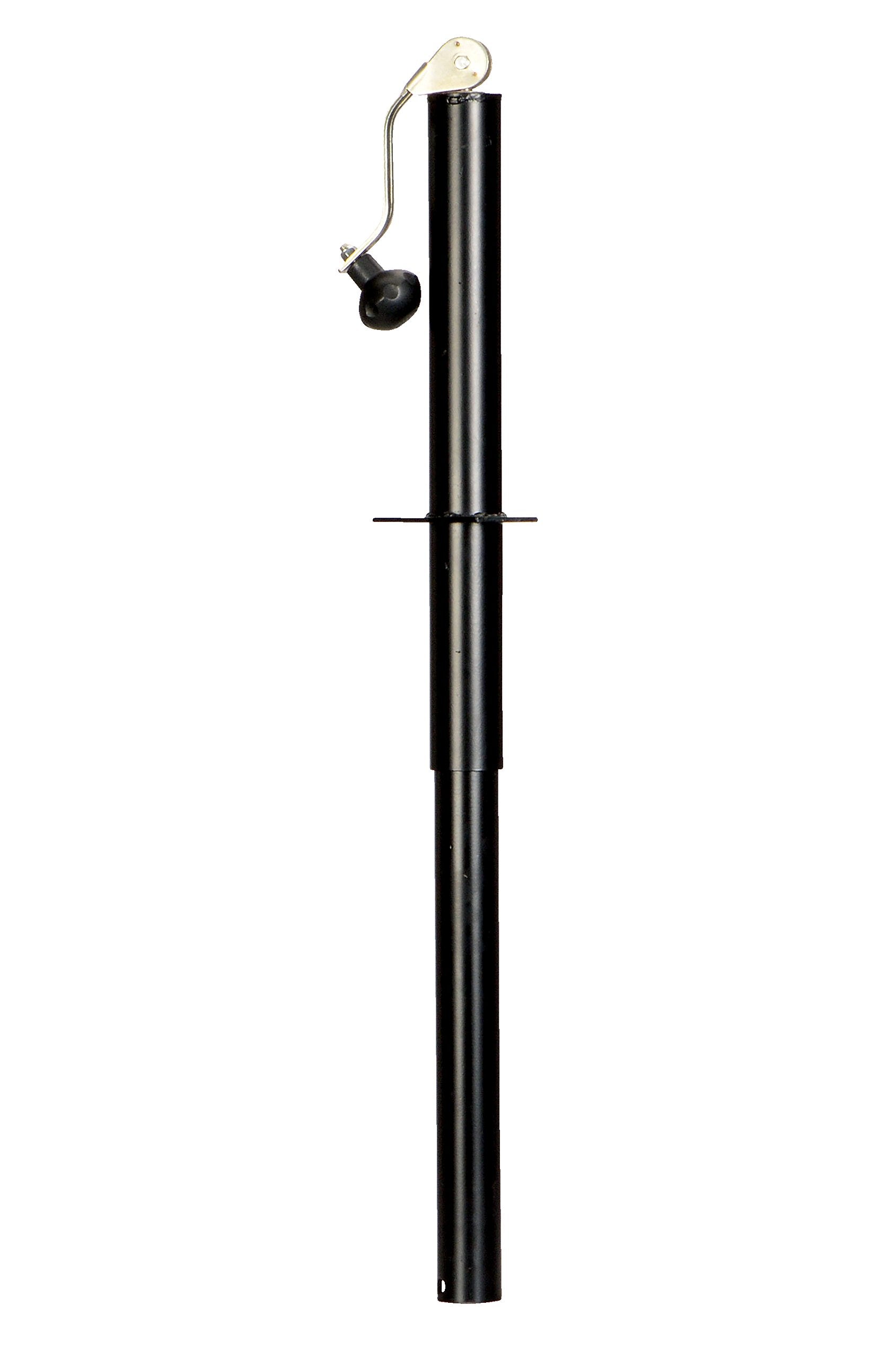 Vestil CT-02 Steel Top Crank Trailer Jack 5 in. x 9-3/4 in. x 26 in. 2000 Lb. Capacity Black