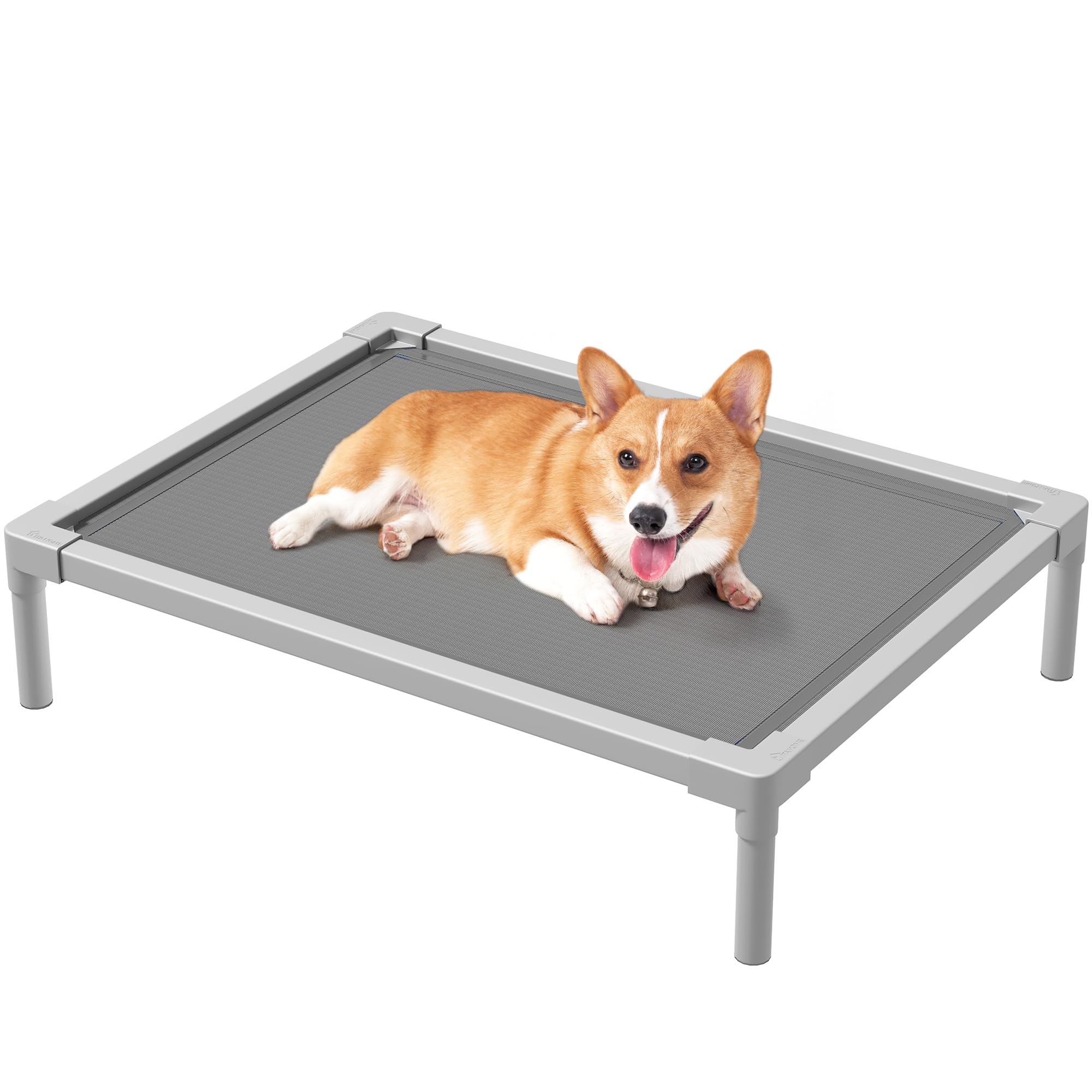 Yitahome 32 Inch Cooling Elevated Dog Bed, Durable Dog Bed With Aluminum Frame, Breathable Textilene Mesh, Enclosed Edges, Non-S