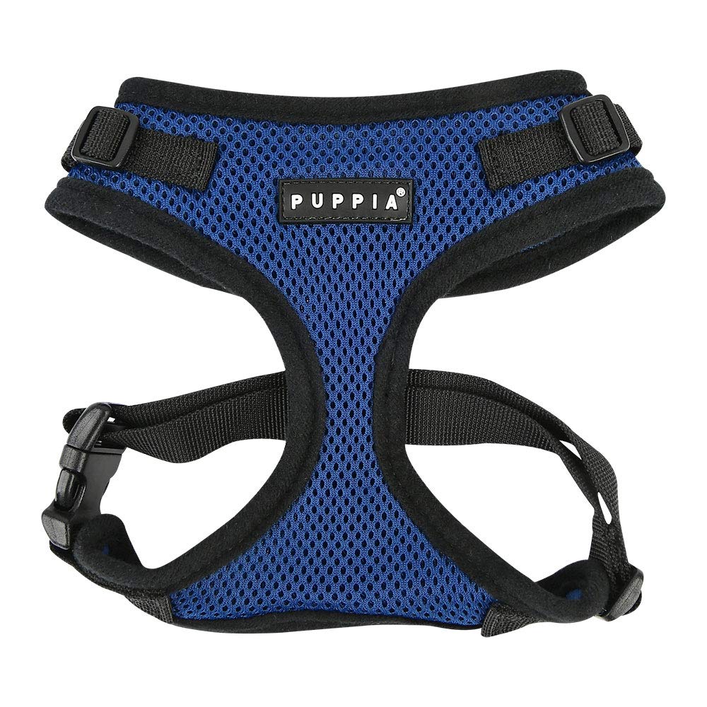 Puppia Authentic Ritefit Harness With Adjustable Neck, Small, Royal Blue
