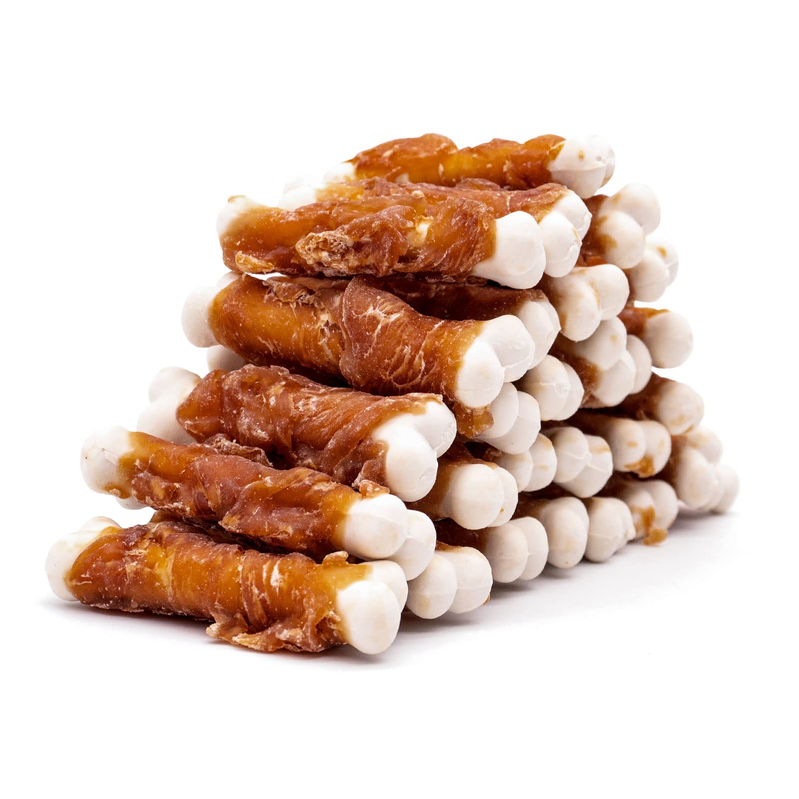 MON2SUN Dog Treats, Chicken Wrapped Calcium Bones Without Rawhide, 2.3 Inch Training Treats for Teeth Cleaning and Fresh Breath,