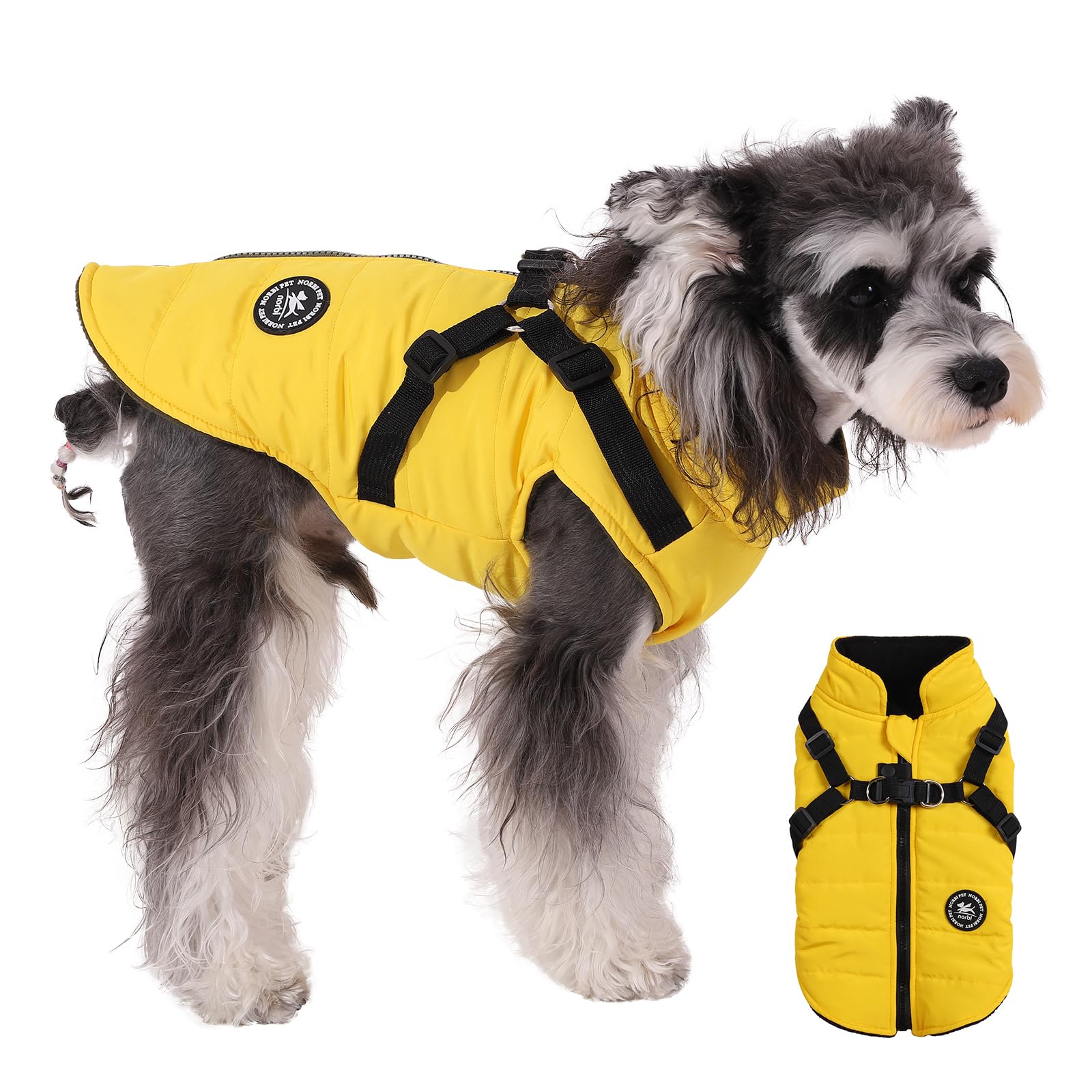 Norbi Dog Coat - Winter Jacket With Built-In Harness, Adjustable For Small To Large Dogs, Warm Coat For Cold Weather