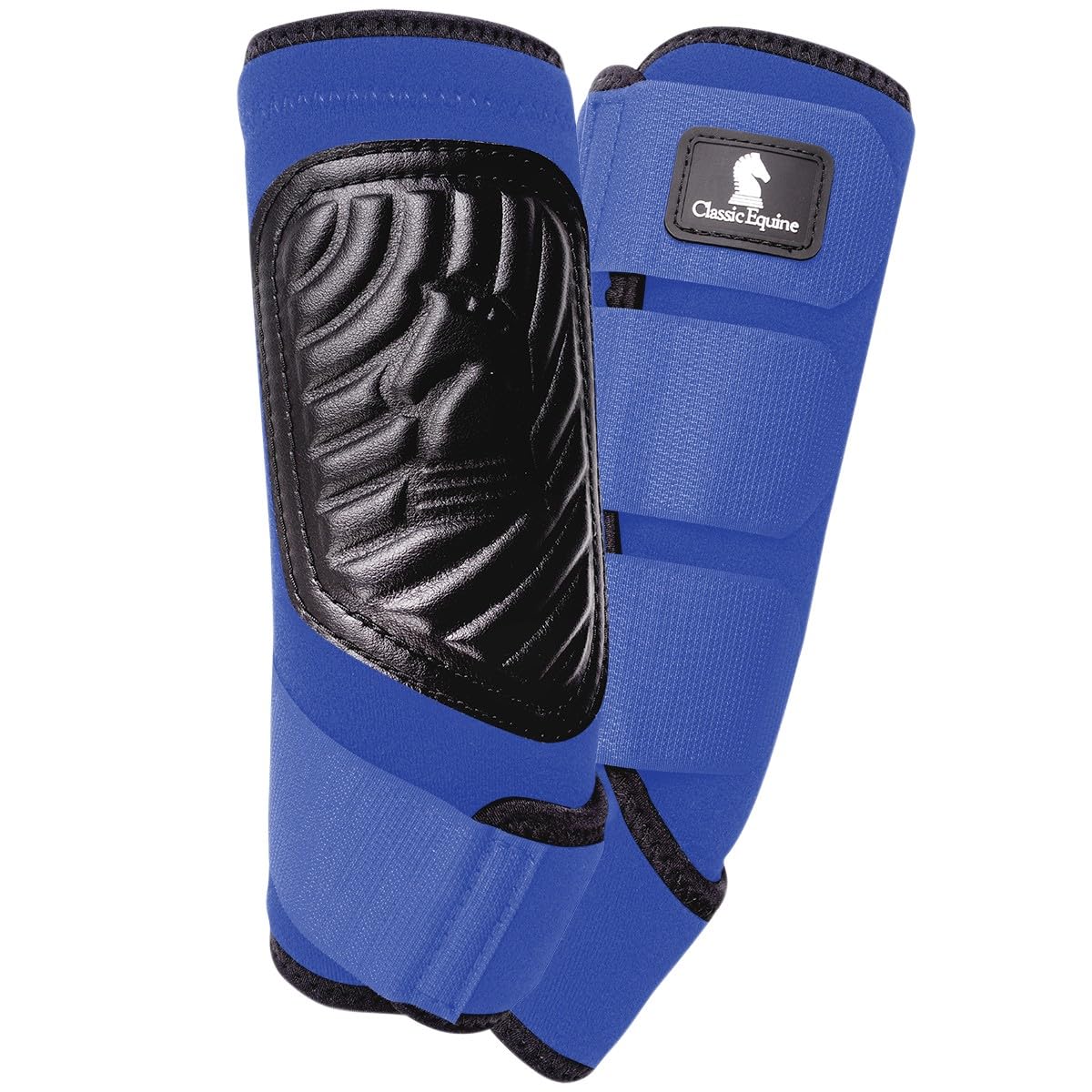 Classic Equine Classicfit Sling Boots, Front (Blue, Medium)