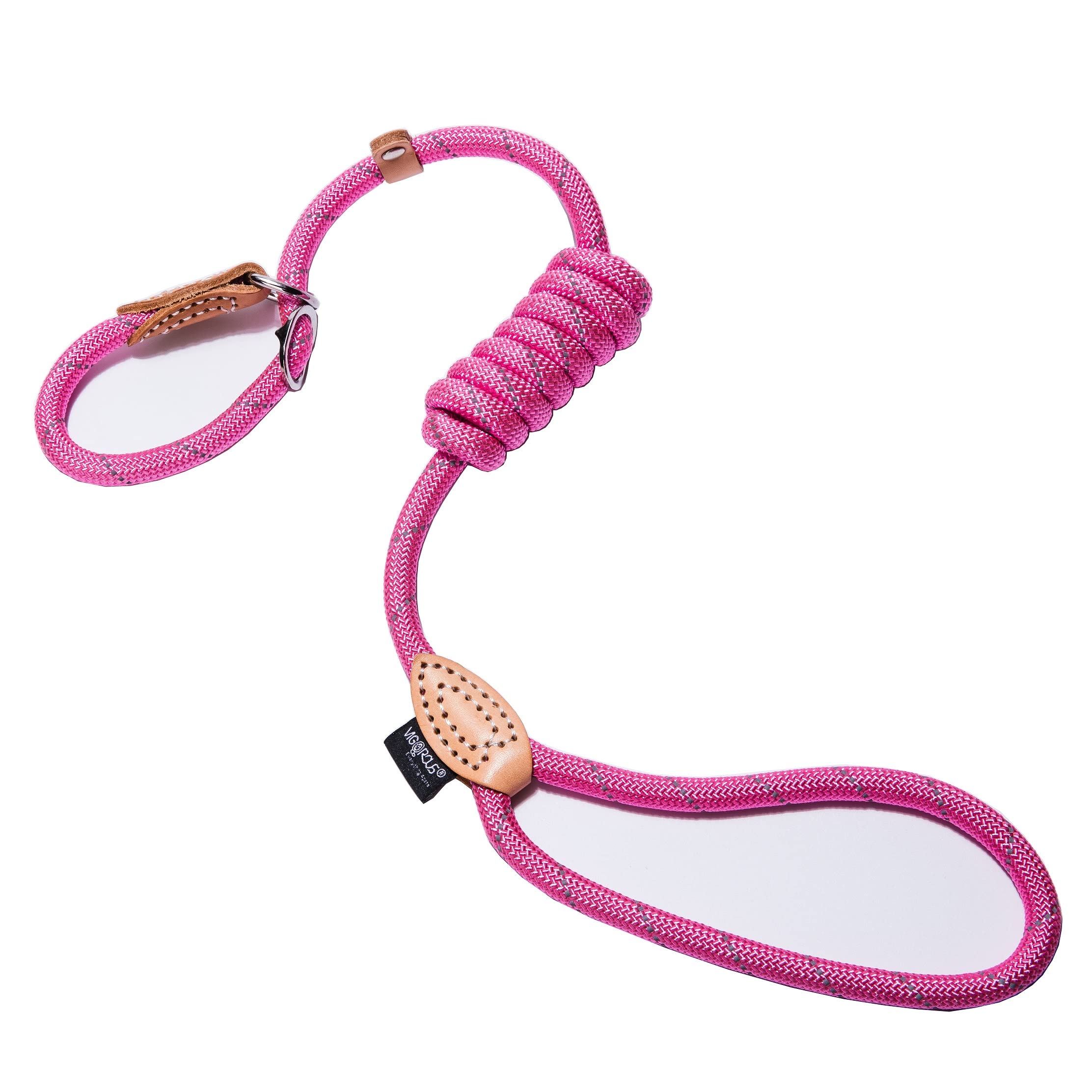 Puppy Pet Cat Dog Leash Collar Basic Accessories Reflective Retractable Dog Rope Pet Traction Belt 5Ft(Large 0.55In, 66-88Lb, Pi