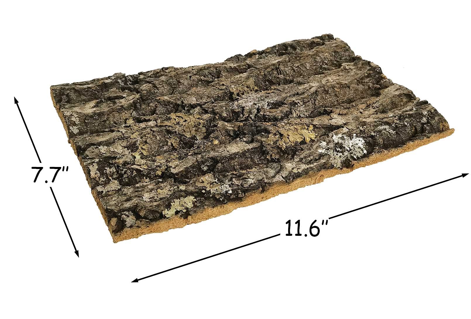 Kathson 4Pcs Cork Tile Background Bark 11.6   Lx7.7   W Reptile Tank Background Terrarium Backdrop Wall Decor Natural Reptile Cl