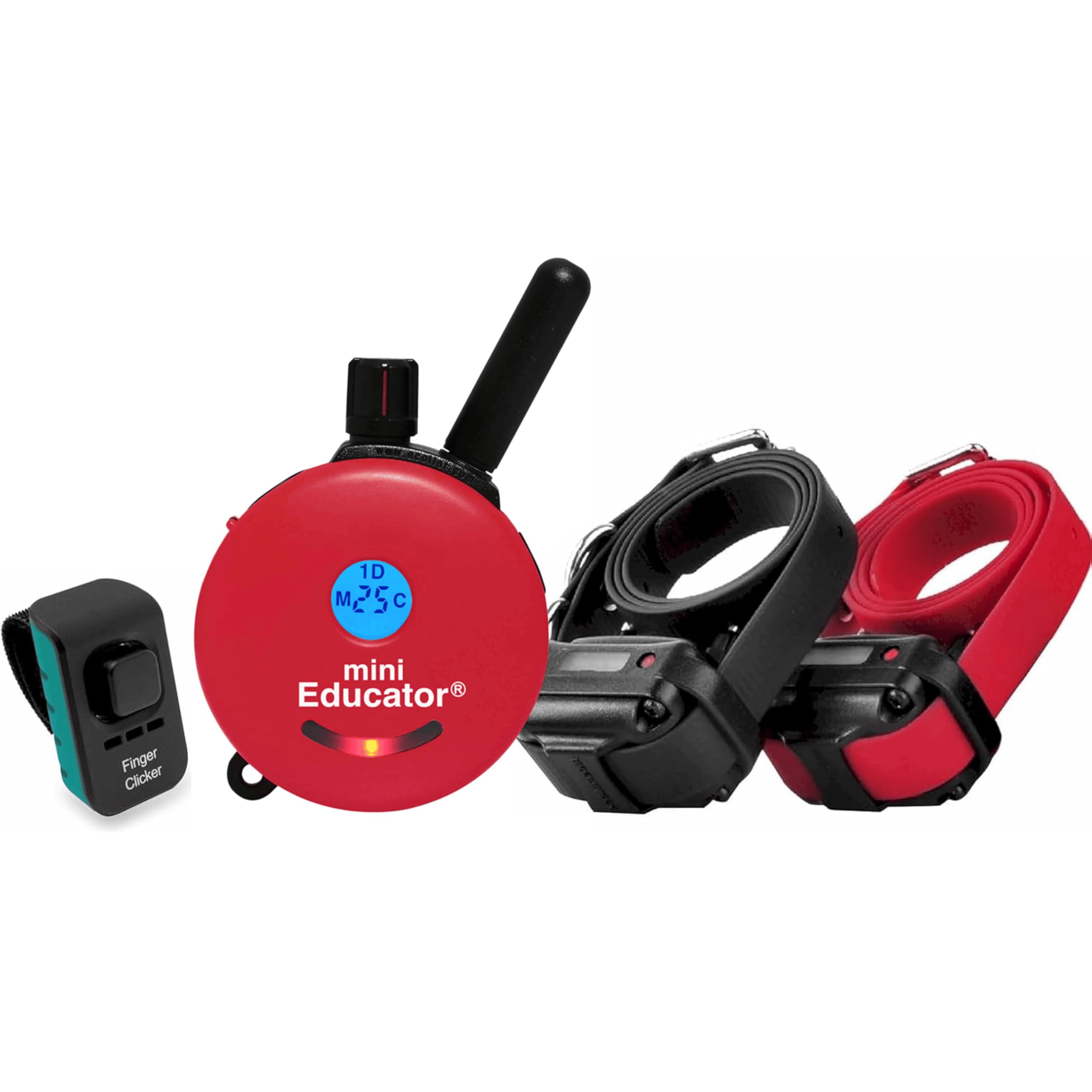 E-Collar - Educator ET-302R-C 1/2 Mile Waterproof Remote Dog Training Collar Includes Premium Finger Clicker Trainer, 100 Progra