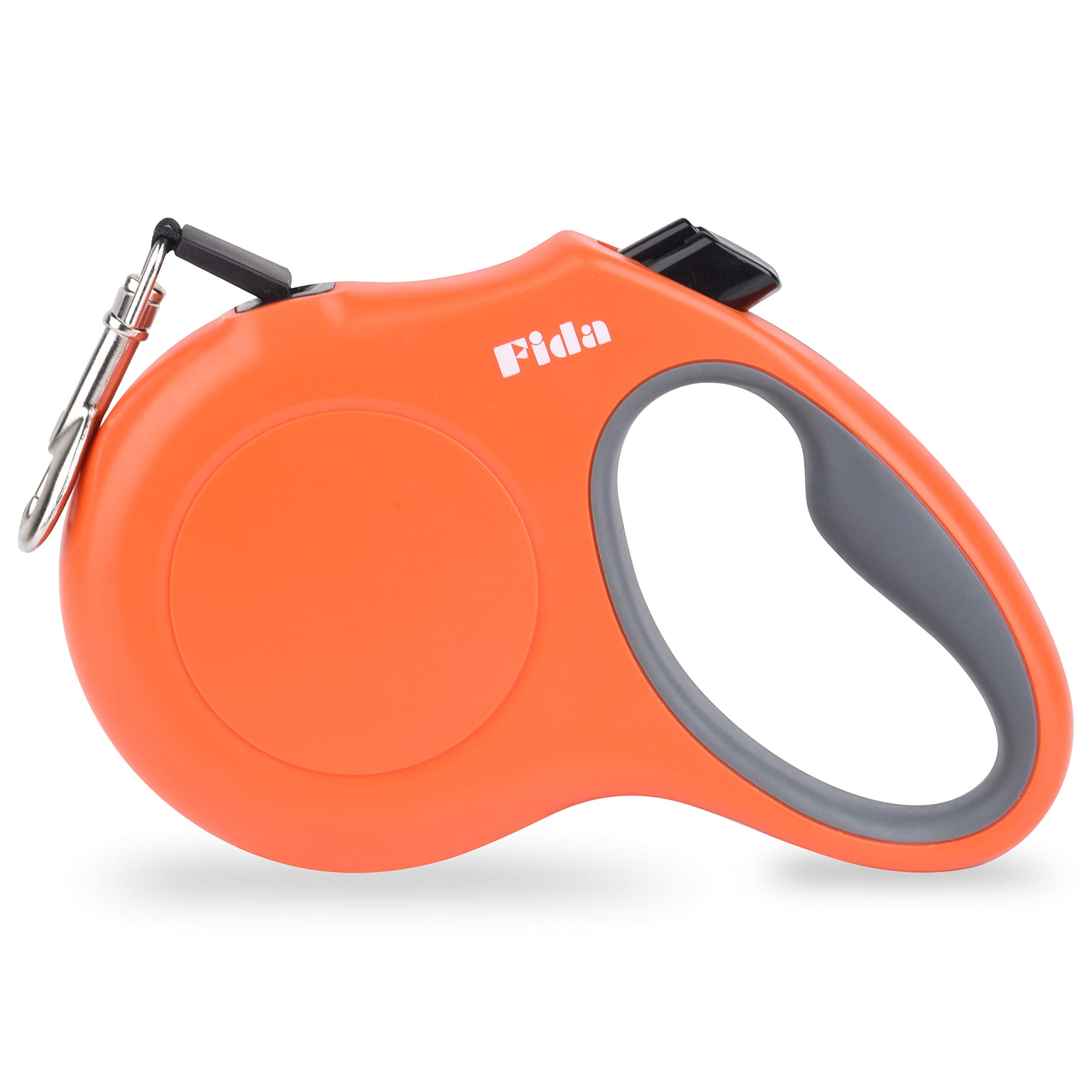 Fida Retractable Dog Leash, 16 Ft Dog Walking Leash For Medium Dogs Up To 44Lbs, Tangle Free, Orange