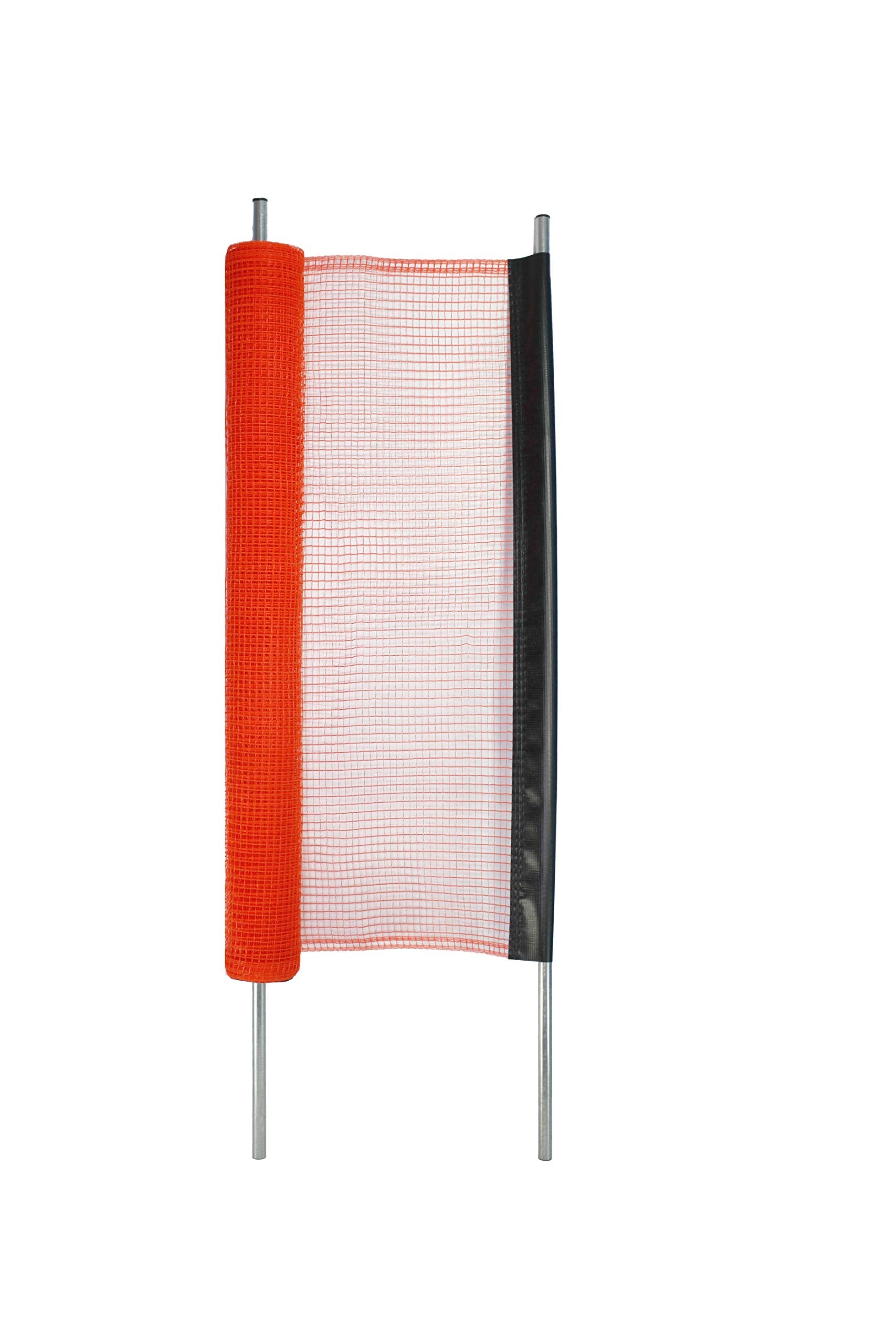 Kidkusion Driveway Safety Net | Not Retractable | Orange | 18' | Outdoor Barrier; Playtime Safety; Yard Safety