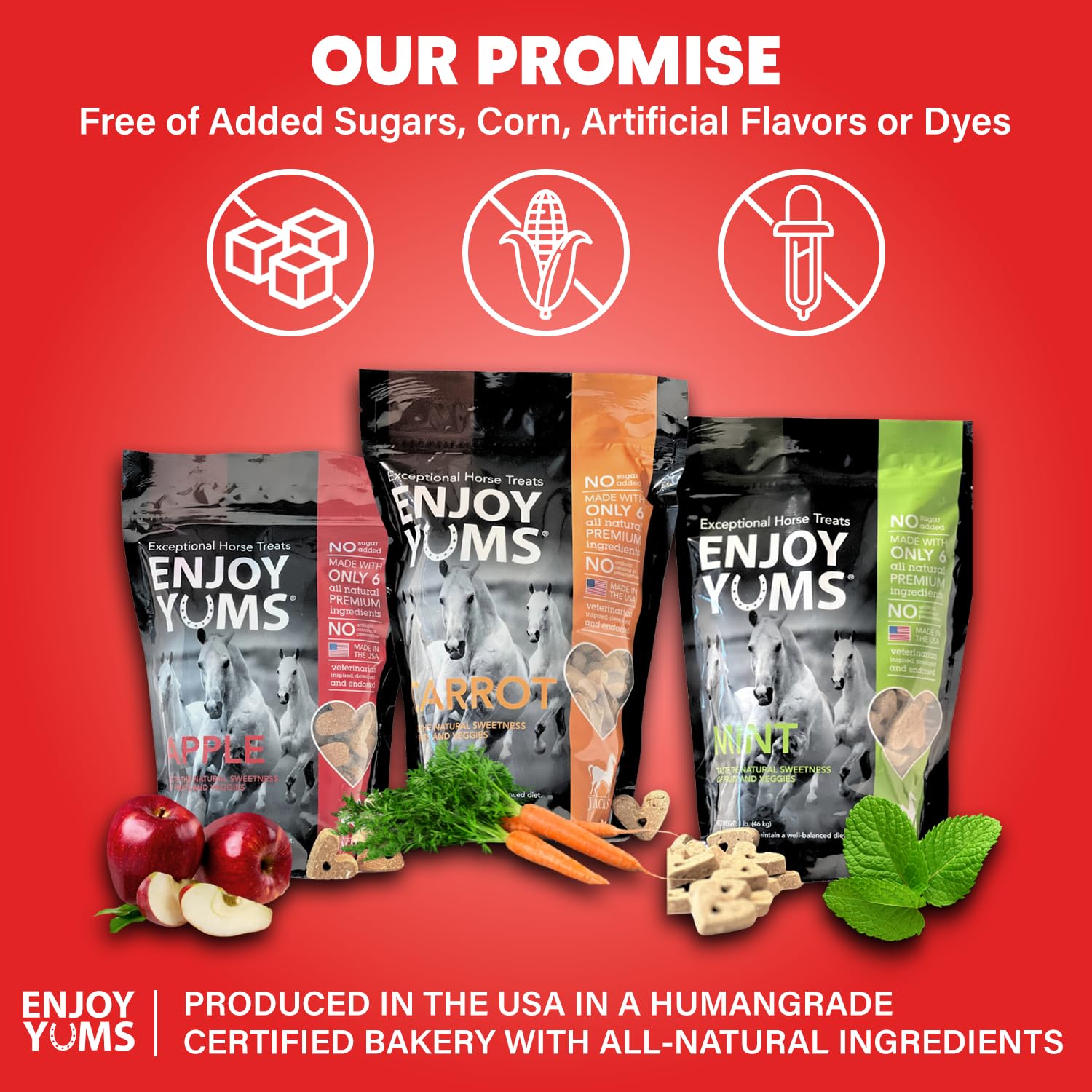 Enjoy Yums Horse Treats (1LB, Apple)