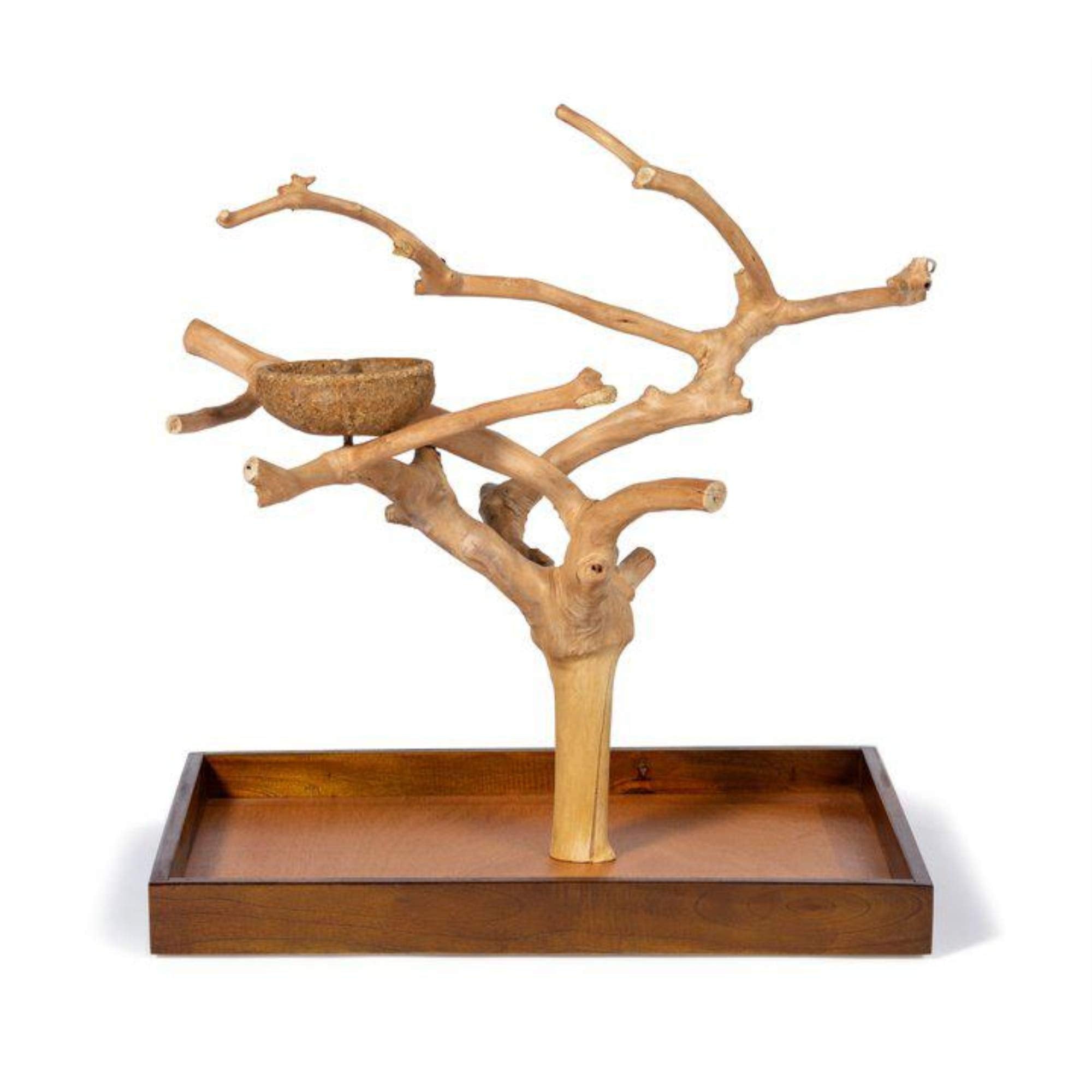 Prevue Pet Products Coffeawood Java Tree Minis Medium Table Top Playstand 22634, 22.5 L x 14.5 W x 24.0 H