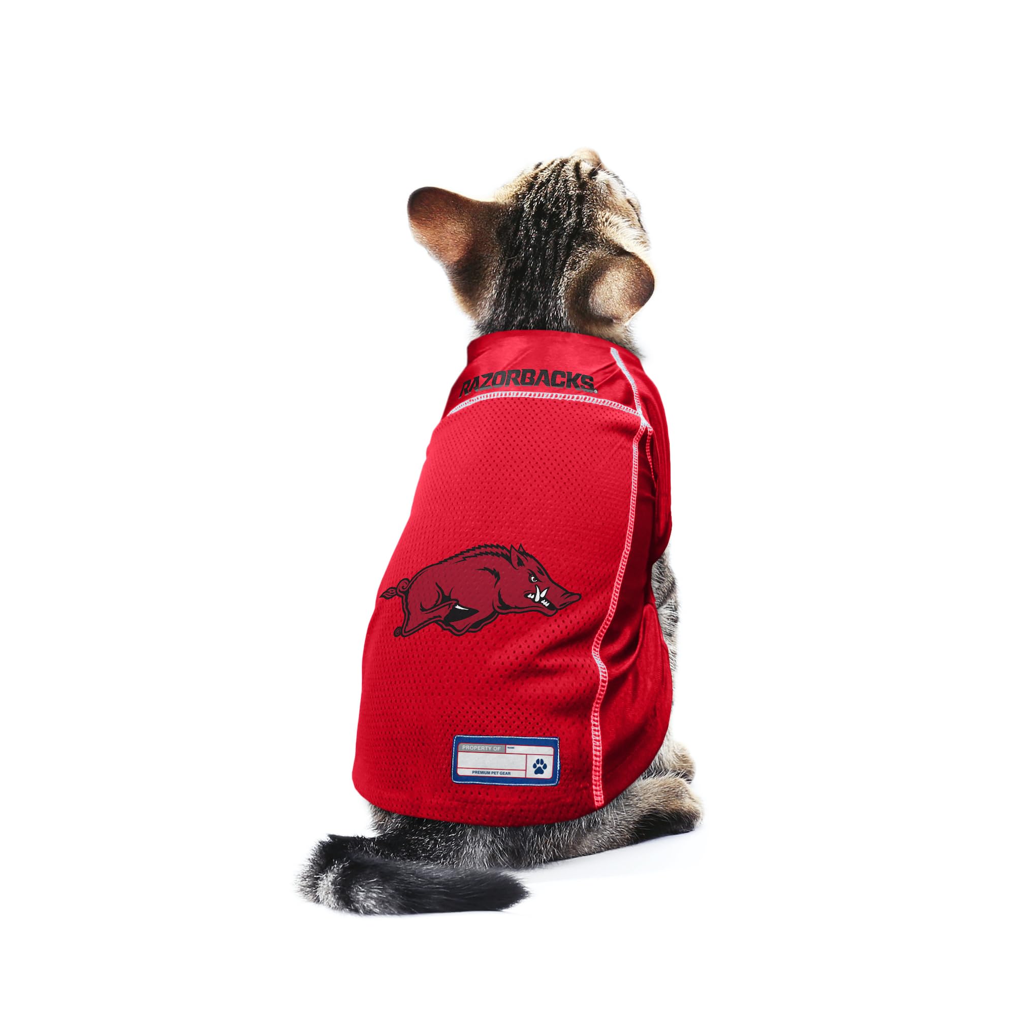 Littlearth Unisex-Adult Ncaa Arkansas Razorbacks Basic Pet Jersey, Team Color, X-Large