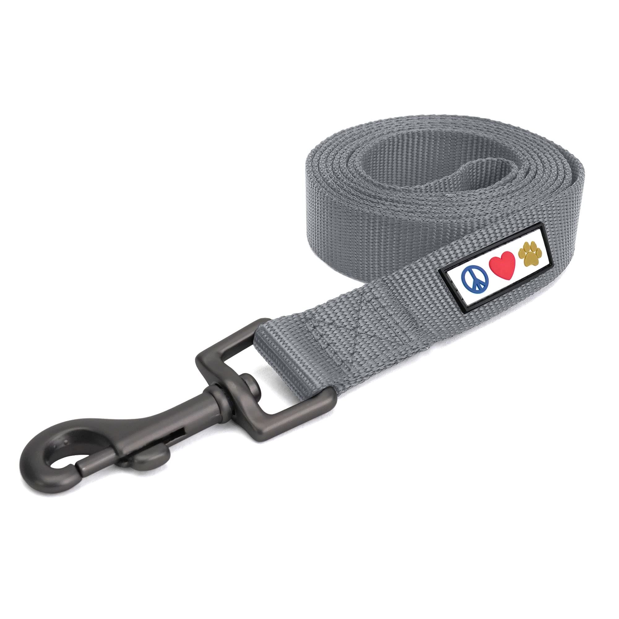 Pawtitas 6 Ft Comfortable Leash For Puppy Training - Extra Small To Small Sizes, Grey