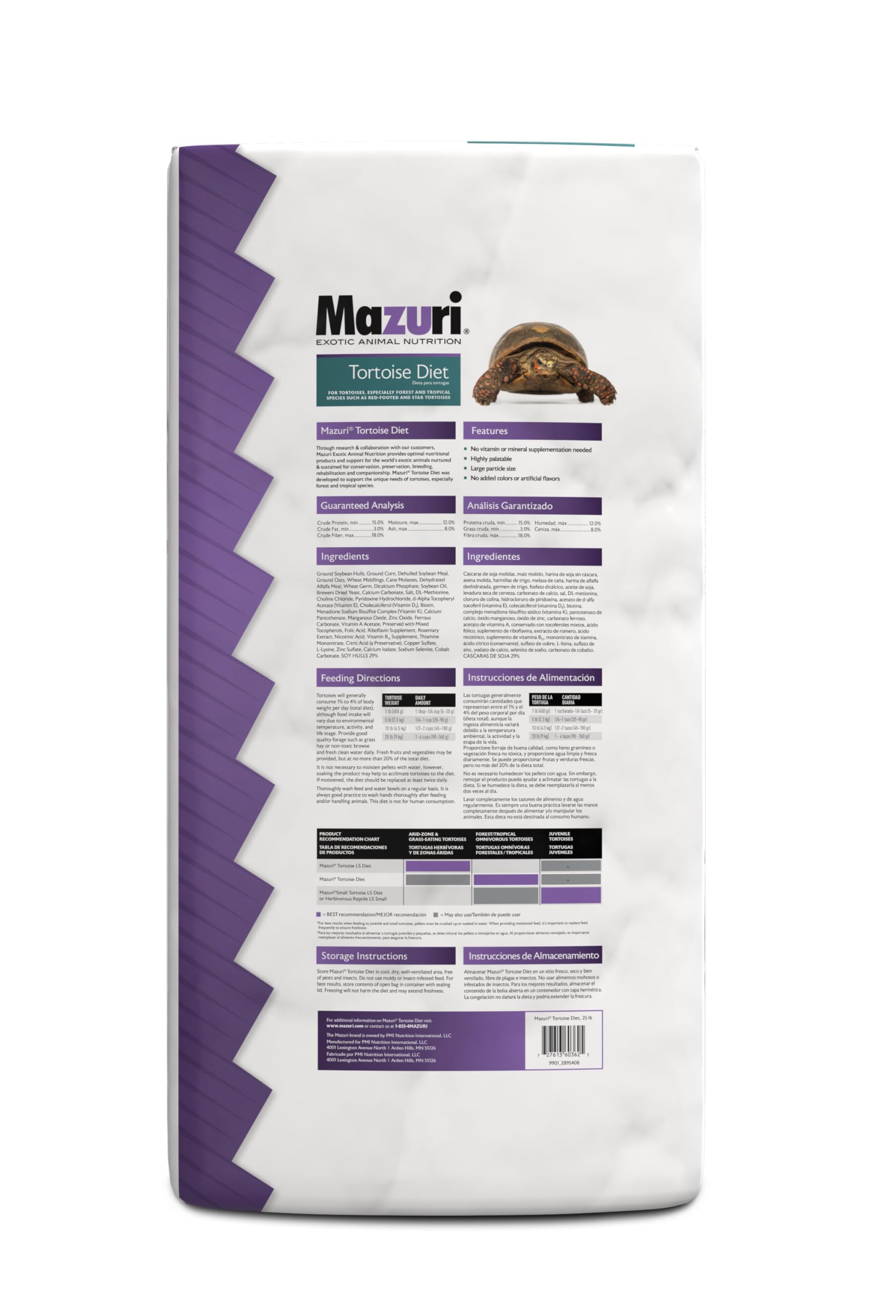 Mazuri | Tortoise Diet | 25 Pound (25 lb.) Bag