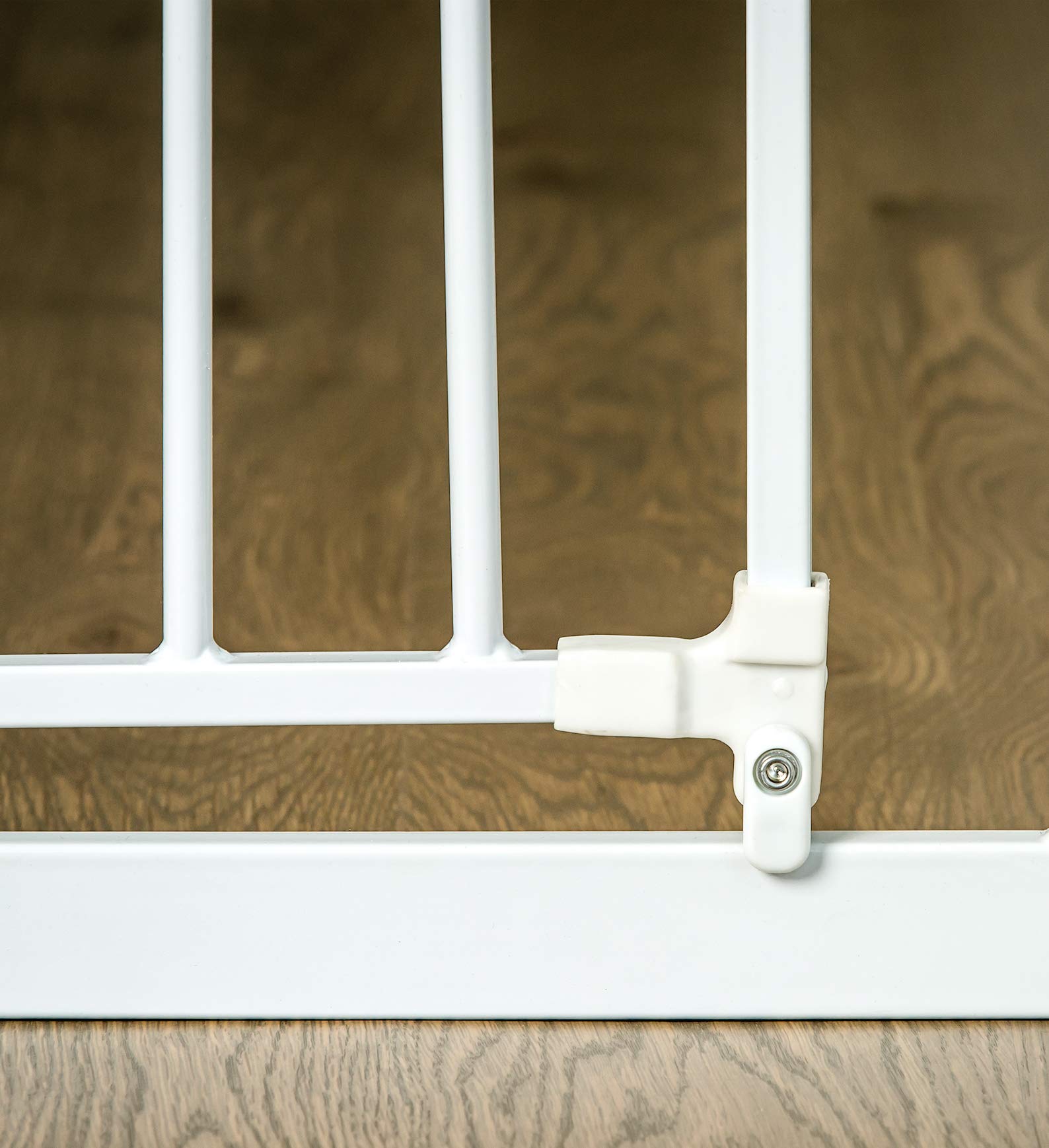 Regalo Easy Step Extra Tall Walk Thru Baby Gate, 29-36.5"W x 36"H, White, Includes Extension Kit and Pressure Mount Kit, Model 1166 H DS