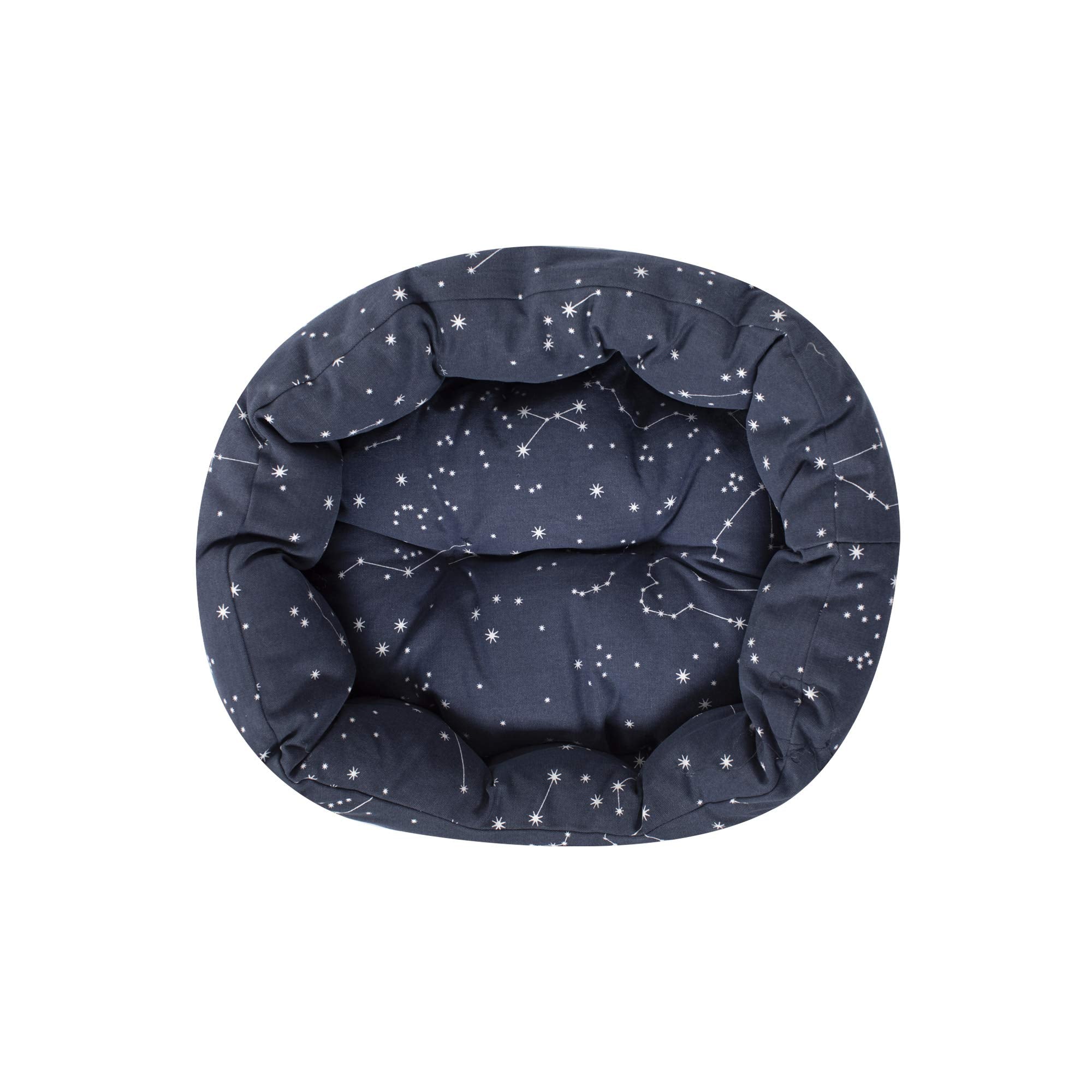 Fringe Studio Pet Bed, Celestial Round Cuddler, 20 x 19 x 8 inches (203002), Small