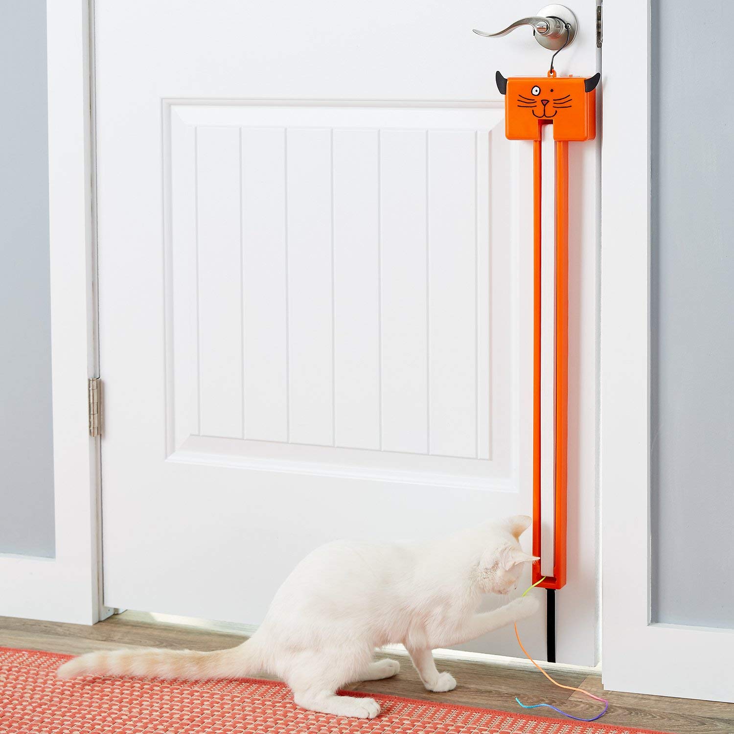 Moody Pet Fling-AMA-String Cat Toy, Orange, 1 Count - Interactive Play for Cats, Durable Fun, Perfect for Indoor Playtime