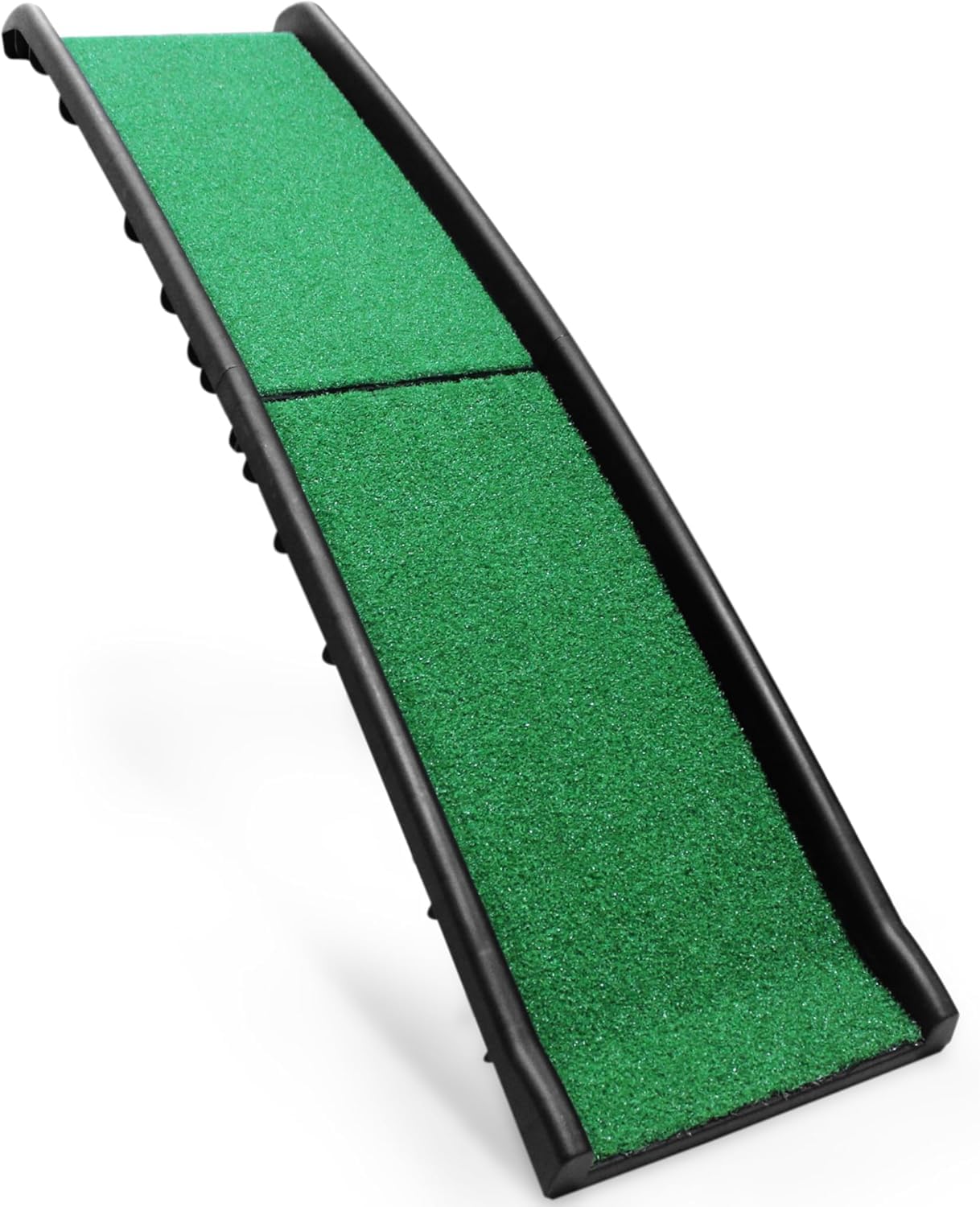 PawStep 51114 Pet Ramp with Poly Grass - Folding, Portable Dog Ramp for Cars, SUV & Trucks - Non-Slip Surface - Lightweight & Du