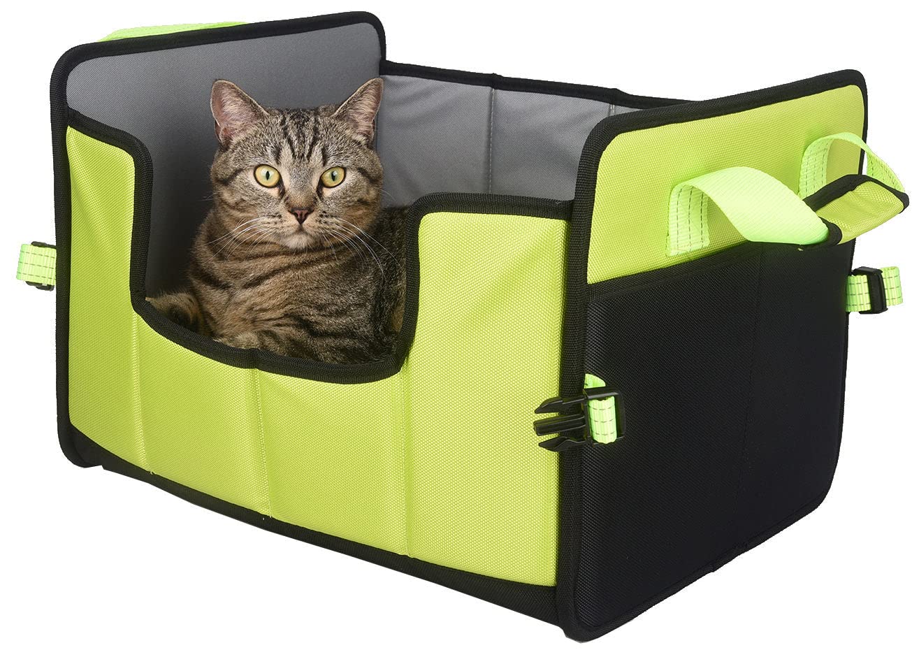 Pet Life Travel-Nest Folding Travel Cat and Dog Bed, LG, Green