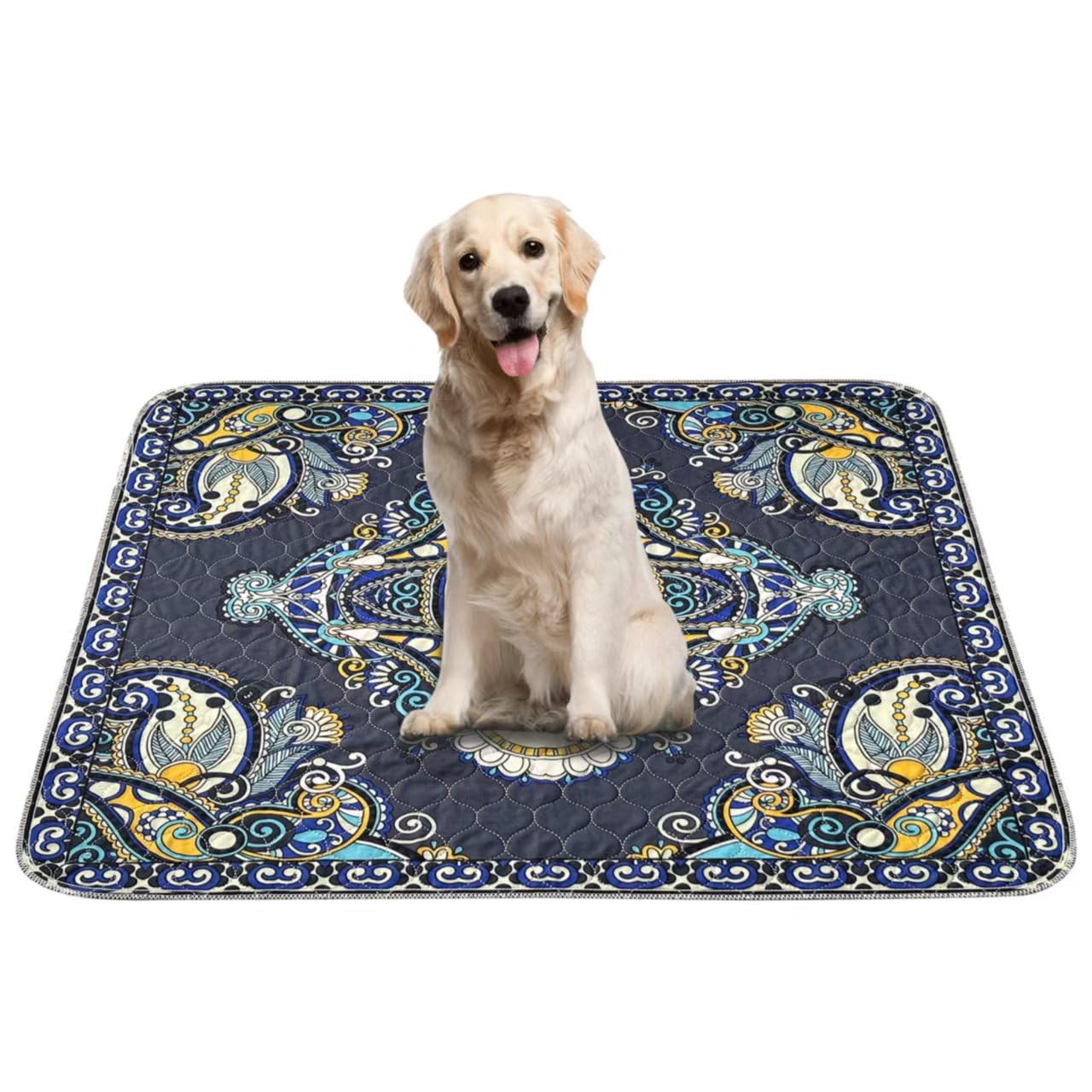 Peepeego Pet Pee Pads For Dogs Washable 54X54 Inch, Reusable Puppy Pads With Fast Absorbent, Waterproof, Non Slip, Premium Whelp
