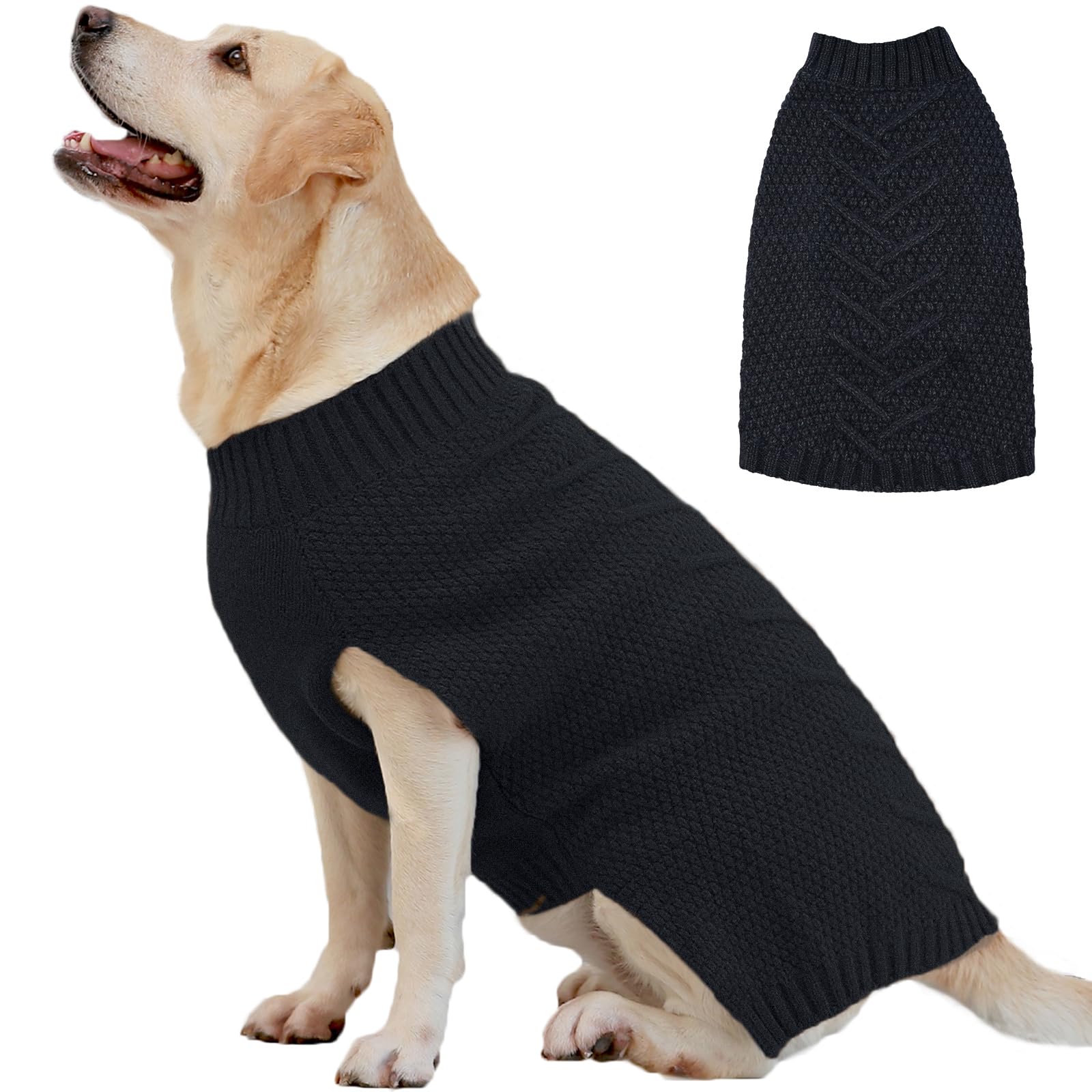 IECOii Extra Large Dog Sweater,XXXL Dog Sweater for Large Dogs Girl Boy,Xmas Dog Apparels Holiday Dog Sweater Large,Warm Dog Chr