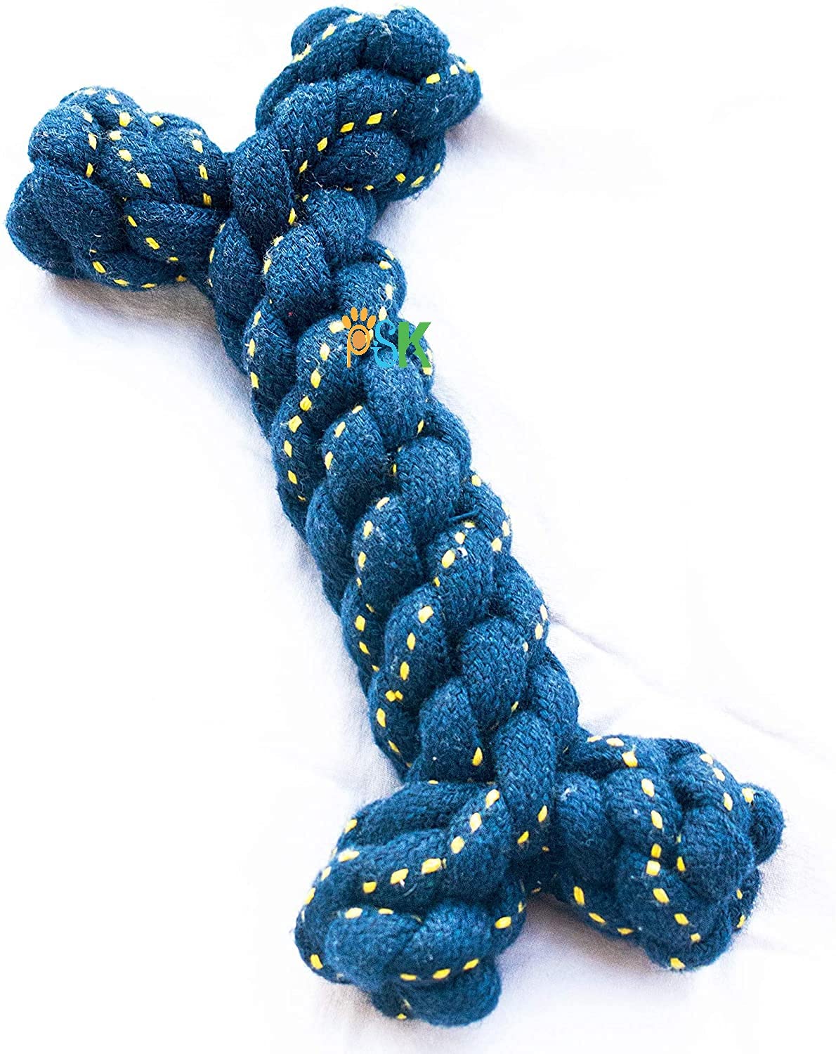 Psk Pet Martattractive Cotton Poly Mix Chew Dog Toy Bone For Teething Suitable Small And Medium Puppies With Ebook. Almost Indes