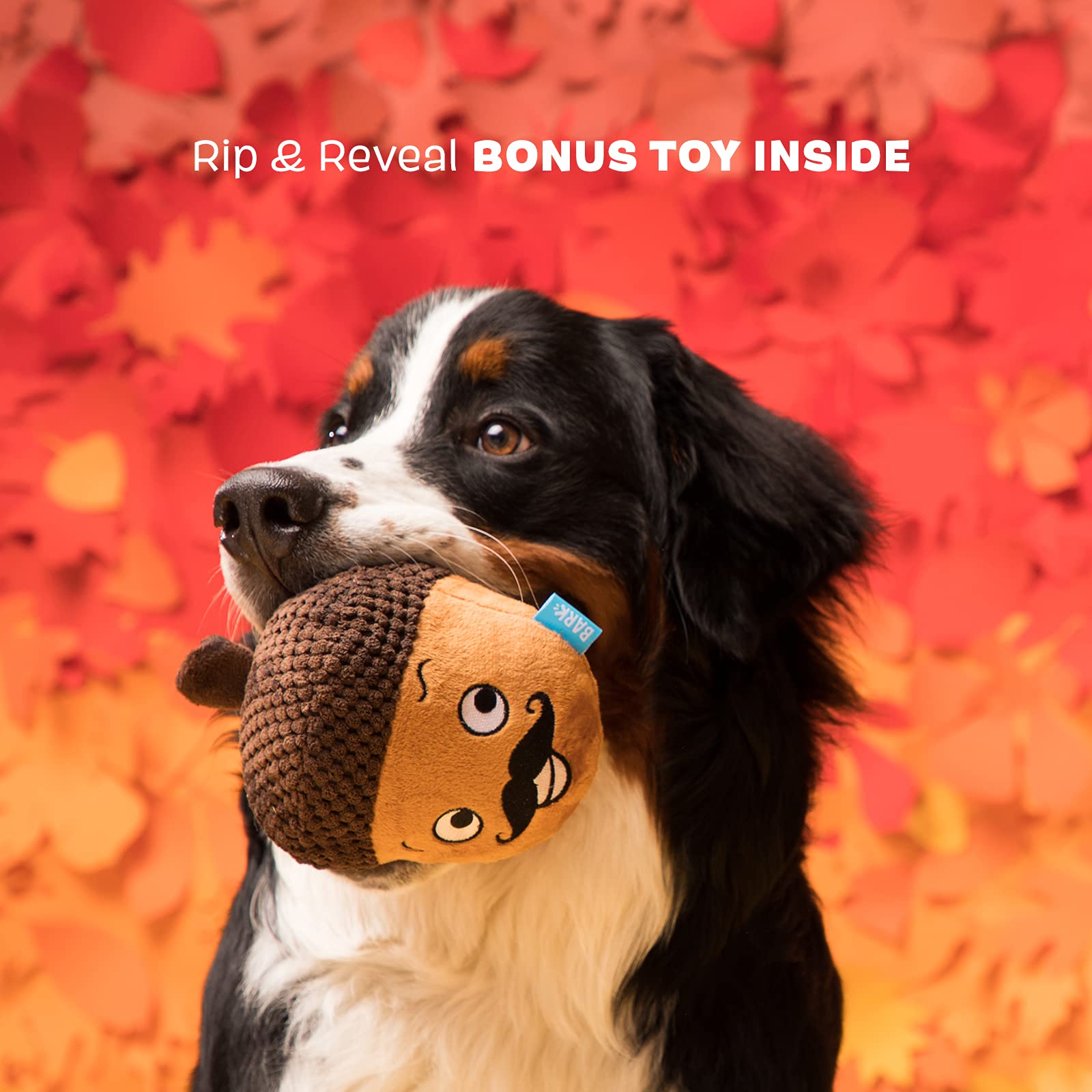 Barkbox 2 In 1 Interactive Plush Dog Toy - Rip And Reveal Dog Toy For Large Dogs - Stimulating Squeaky Pet Enrichment And Puppy