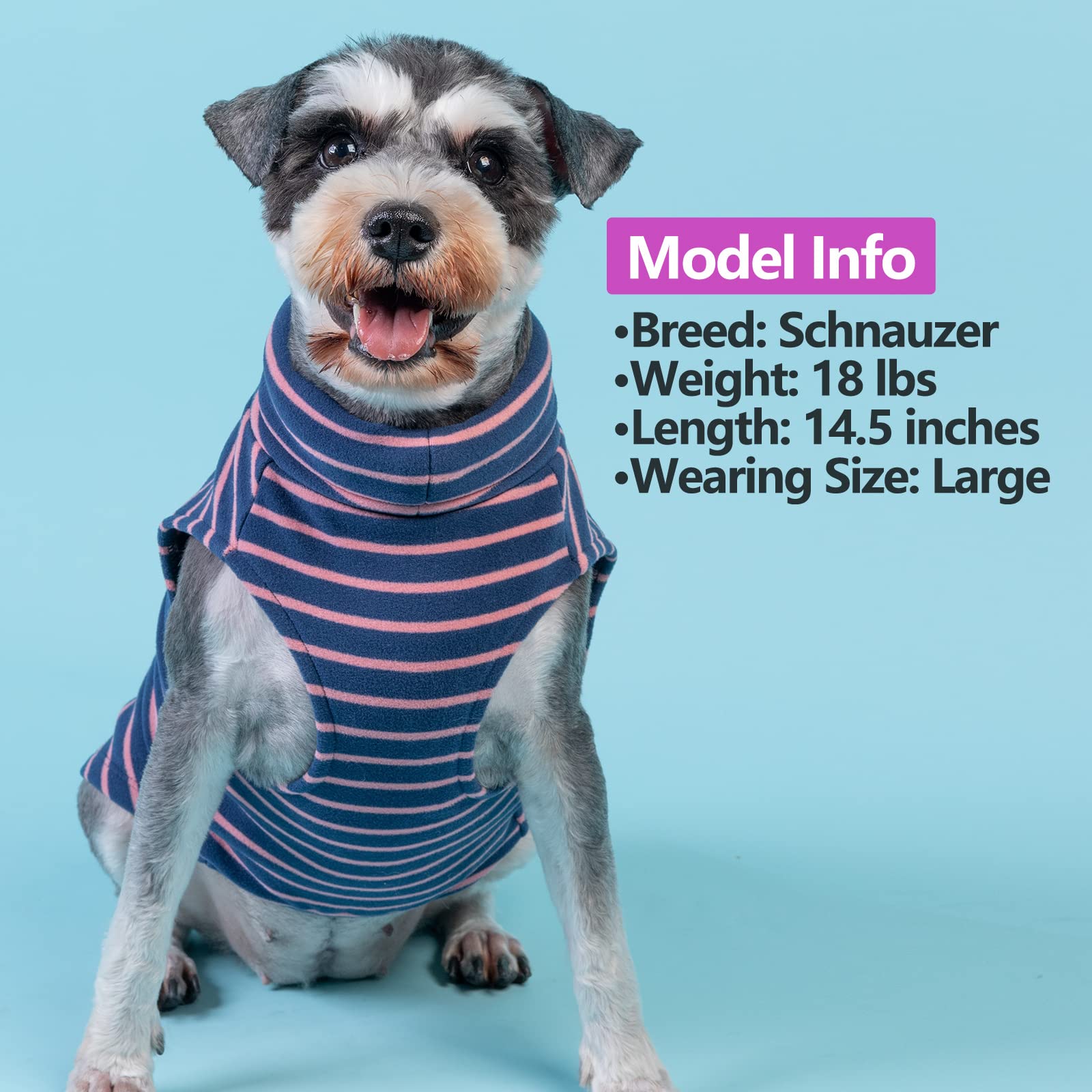 Kyeese 2Pack Dog Coat Turtleneck Stretchy Dog Sweater Super Soft Dog Cold Weather Coat For Small Dogs Puppy In Sleeveless Design, Purple,S