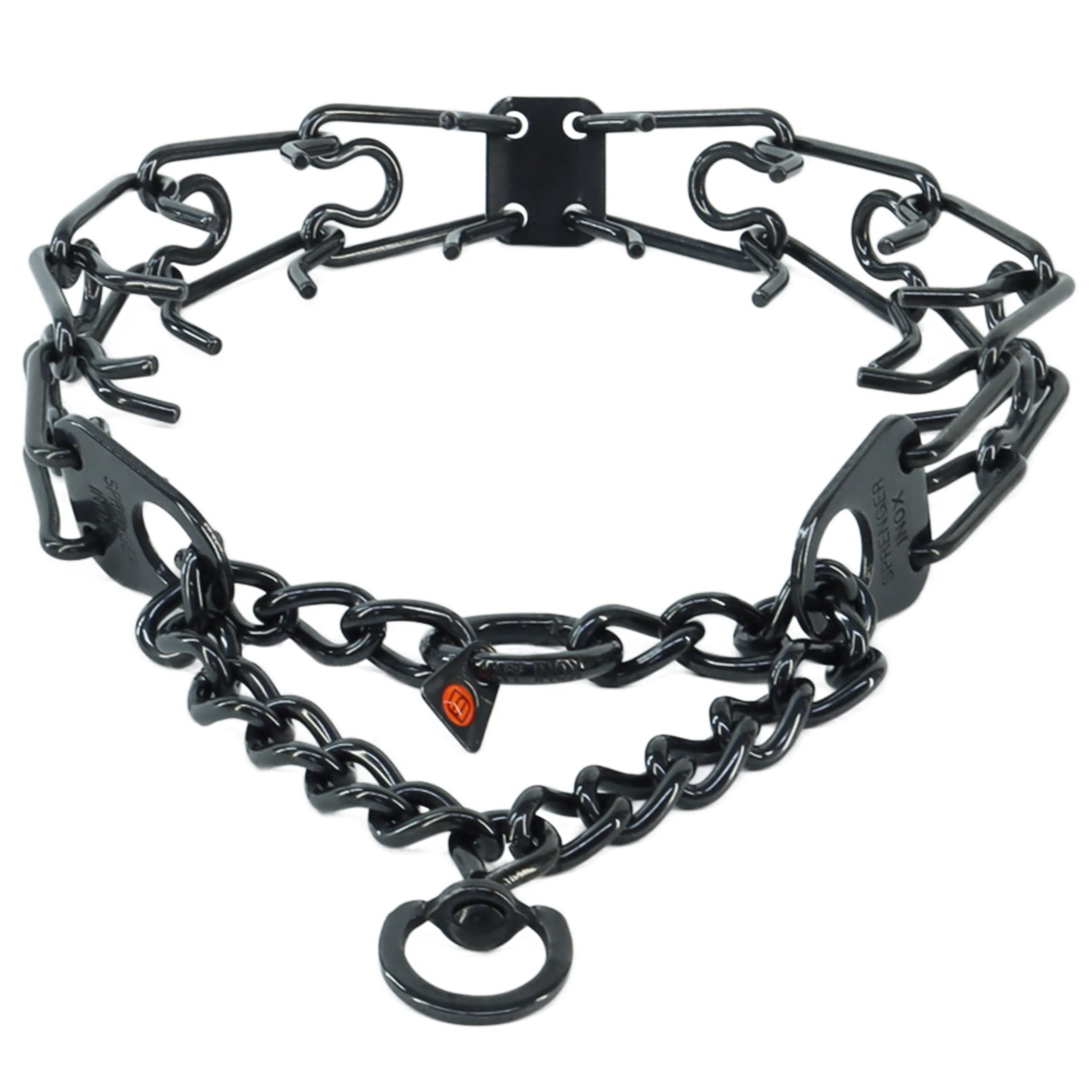 Herm Sprenger - Stainless Steel Ultra-Plus Prong Dog Training Collar - Black - 4 Mm X 20'' Neck Size; 25'' Chain Length