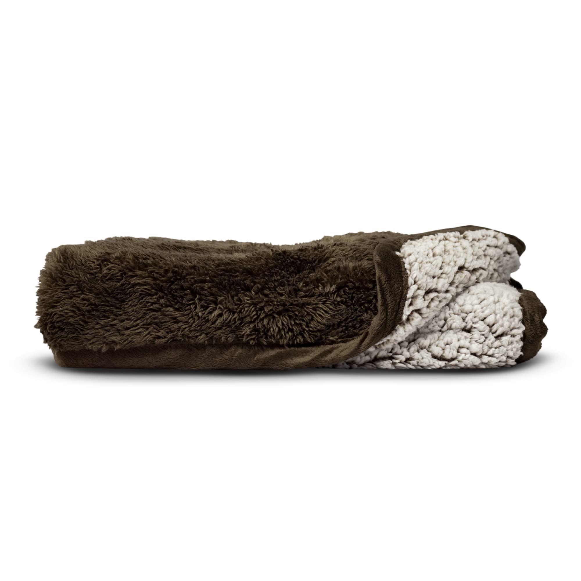 Pet Parents Pawtect Premium Waterproof Cat & Dog Blanket With Wickquick & Sherpup Technology, Puppy & Cat Blanket, Choc 50X60