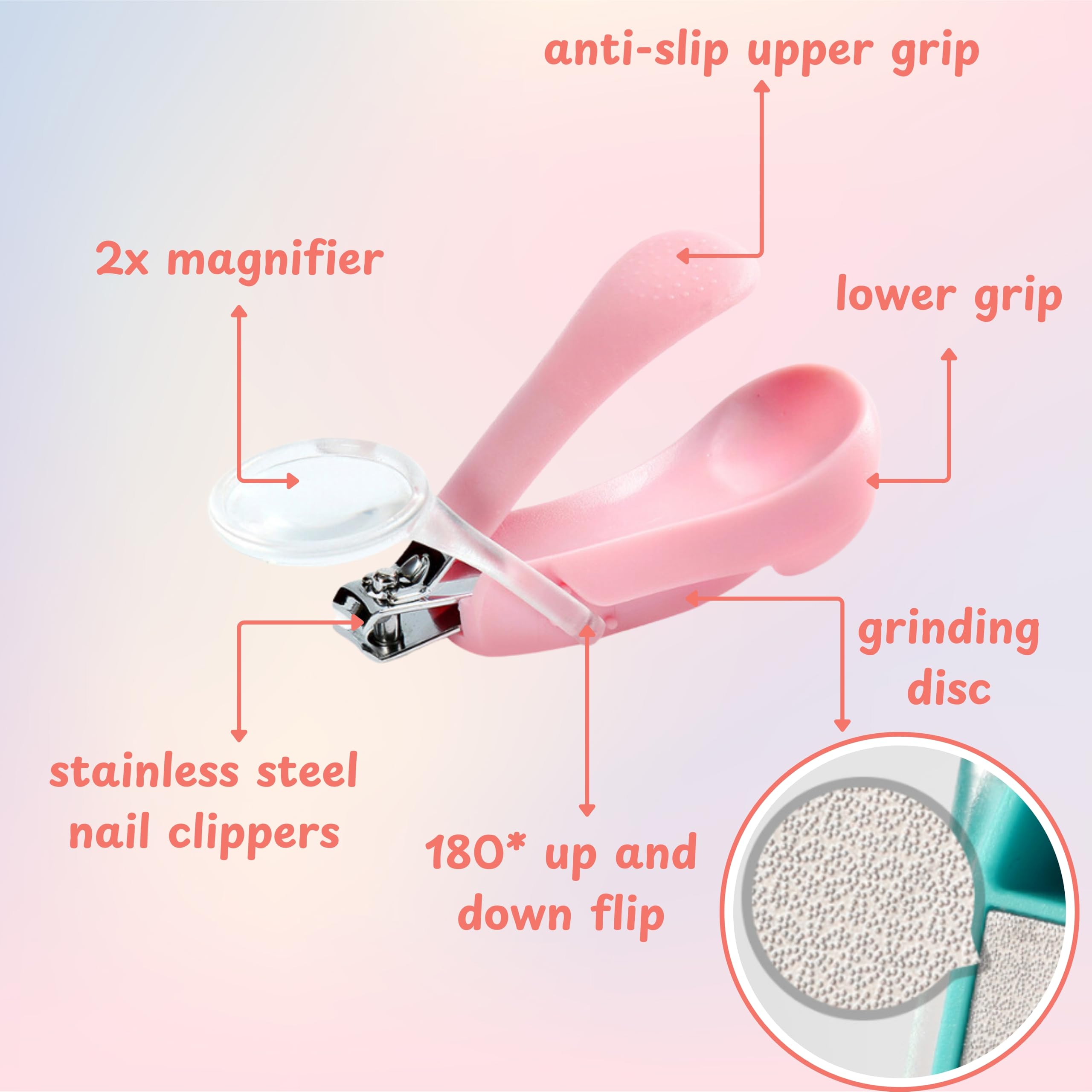 Hedgehog Toe Nail Clippers And Comb Set, 2 Pcs Hedgehog Soft Cleansing Brush And Toenail Clipper With Magnifier, Hedgehogs Massa