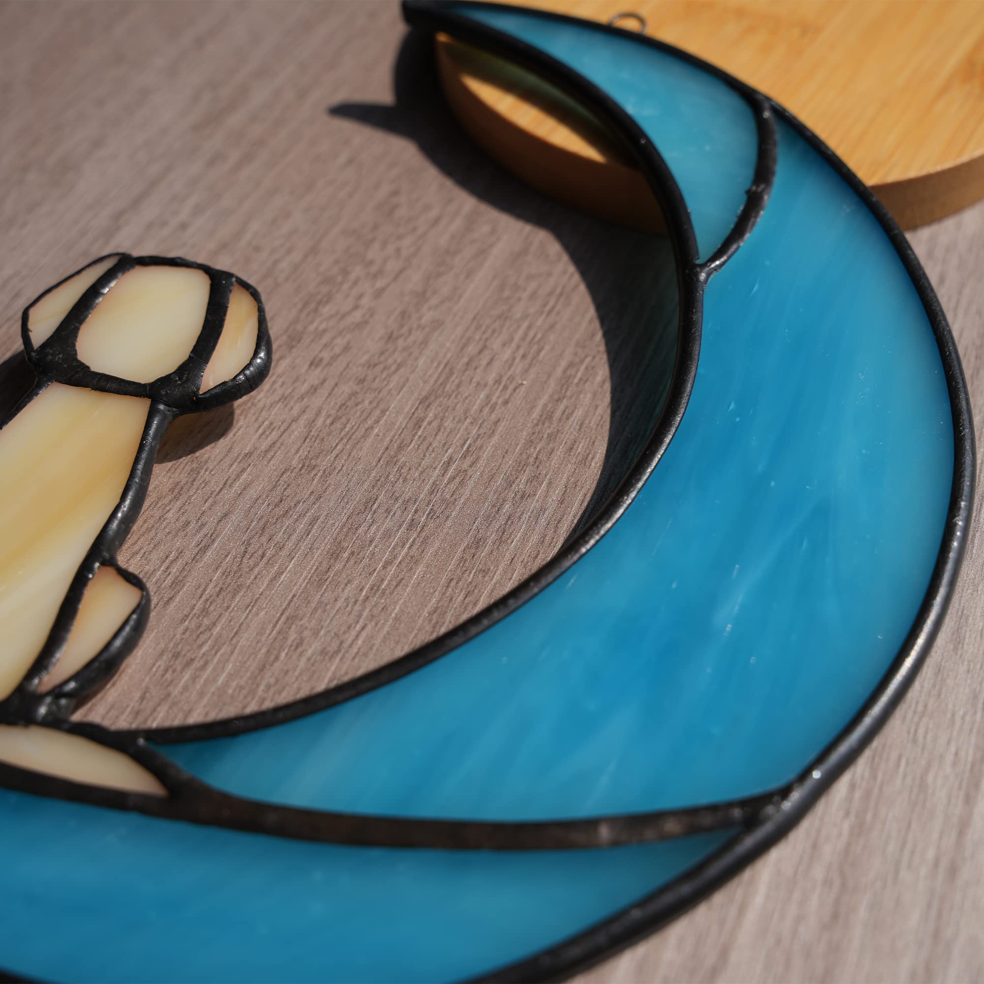 Boxcasa Dog Memorial Gifts For Stained Glass Window Hanging,Suncatcher For Window,Sympathy Gifts For Dog Lovers,Loss Of Pet Symp