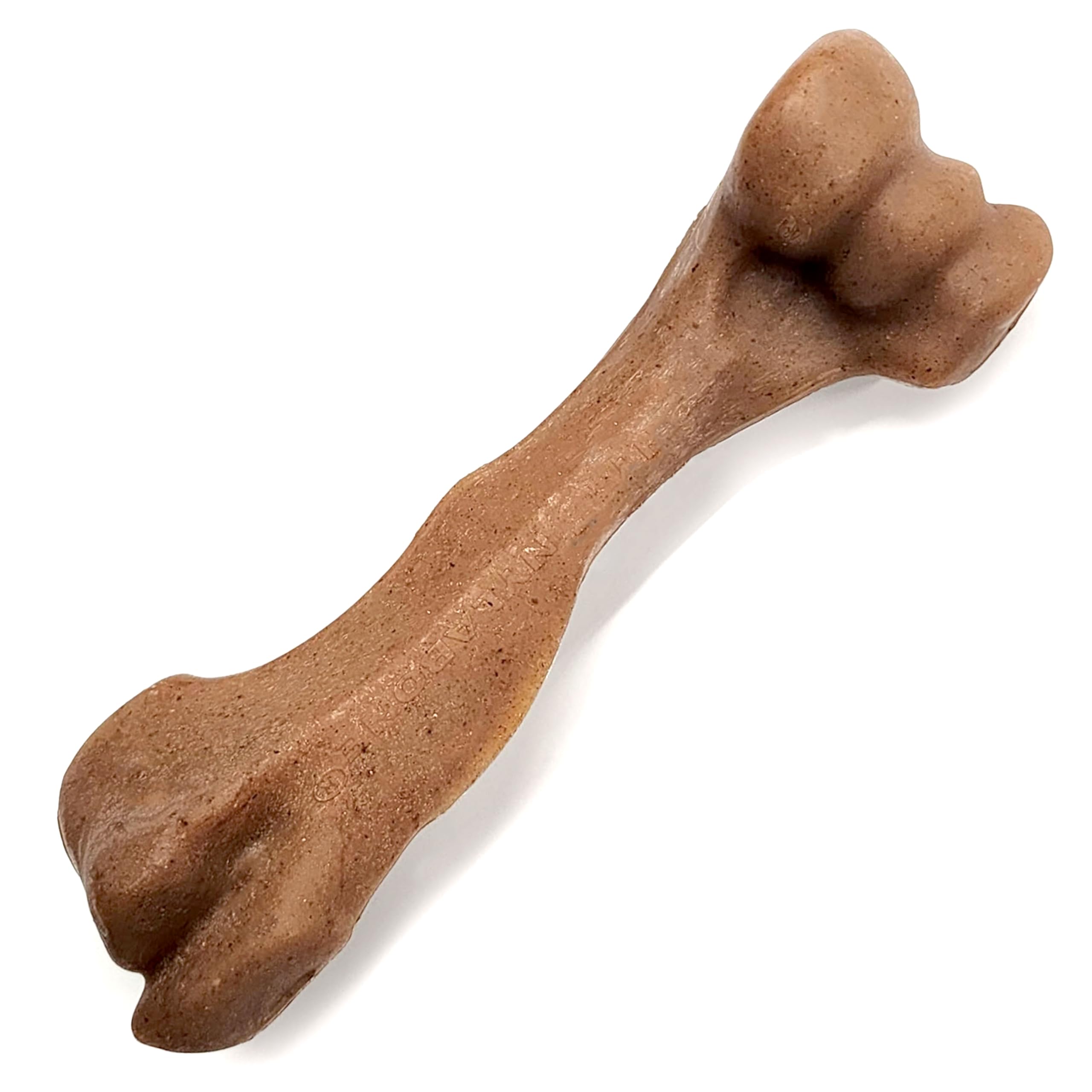 Nylabone Strong Chew Femur Bone Dog Toy Made with Real Bison & Venison, Durable Chew Toys for Aggressive Chewers, Long Lasting D
