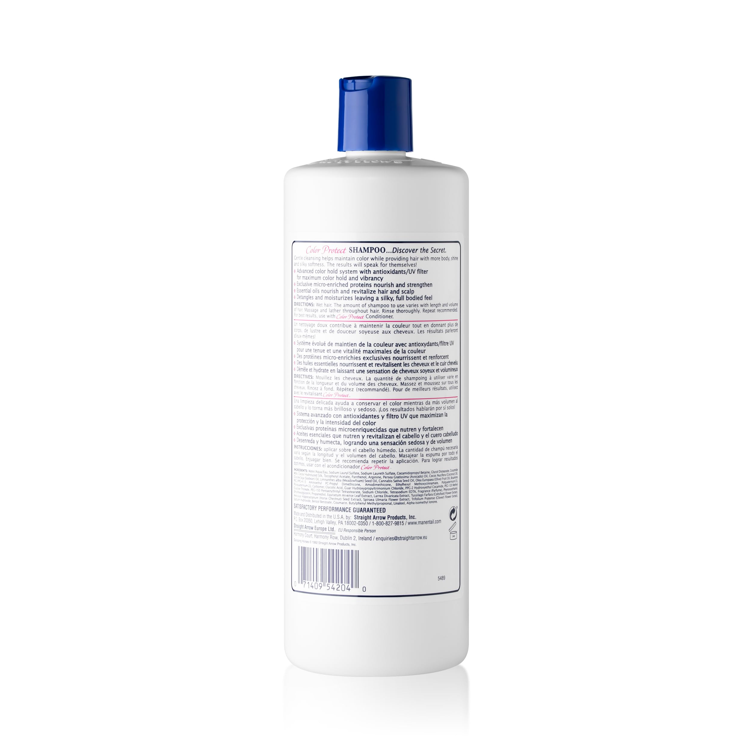 Mane 'N Tail Color Protect Up To 8 Weeks Color Vibrancy Shampoo, Pearl White, Cocoa Butter, 27.05 Fluid Ounce