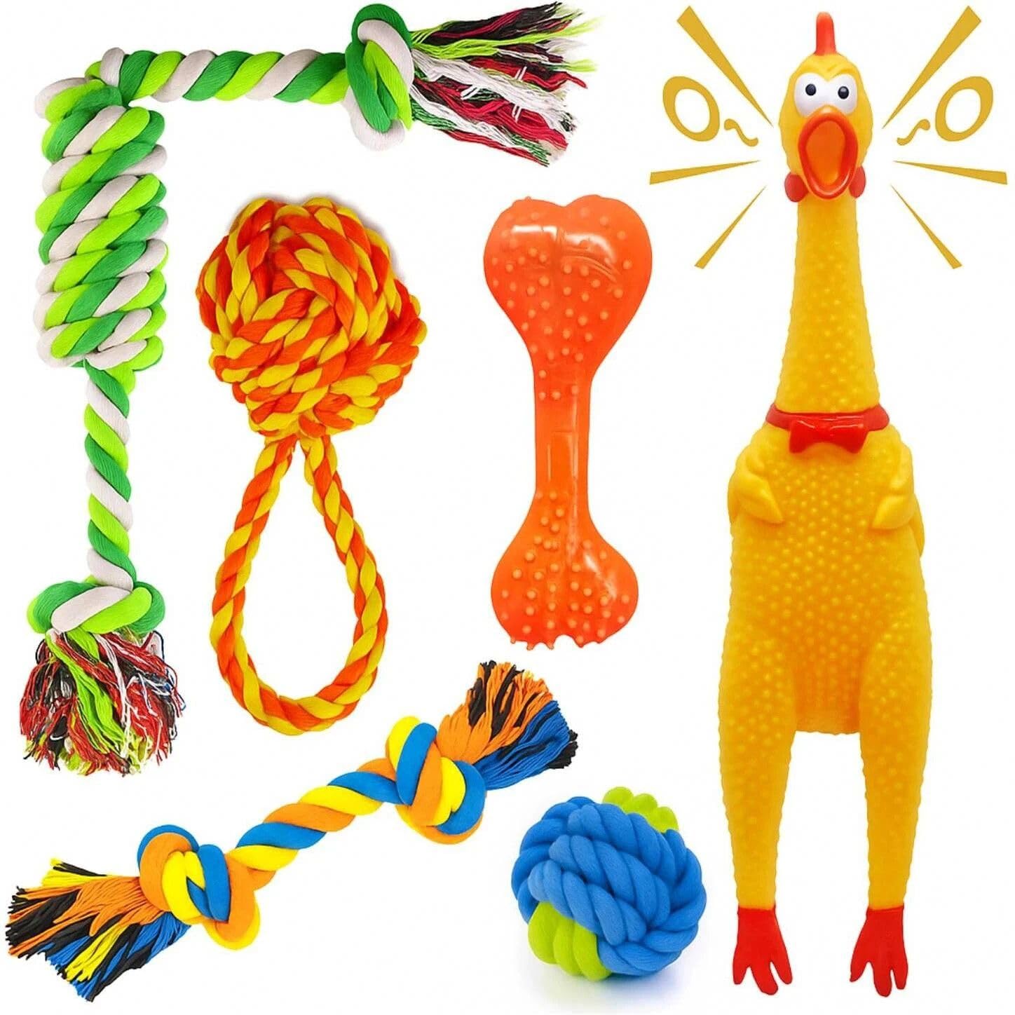 Agirav Puppies Combo Kit For Small And Medium Dog6In1 Chew Toys For Puppy