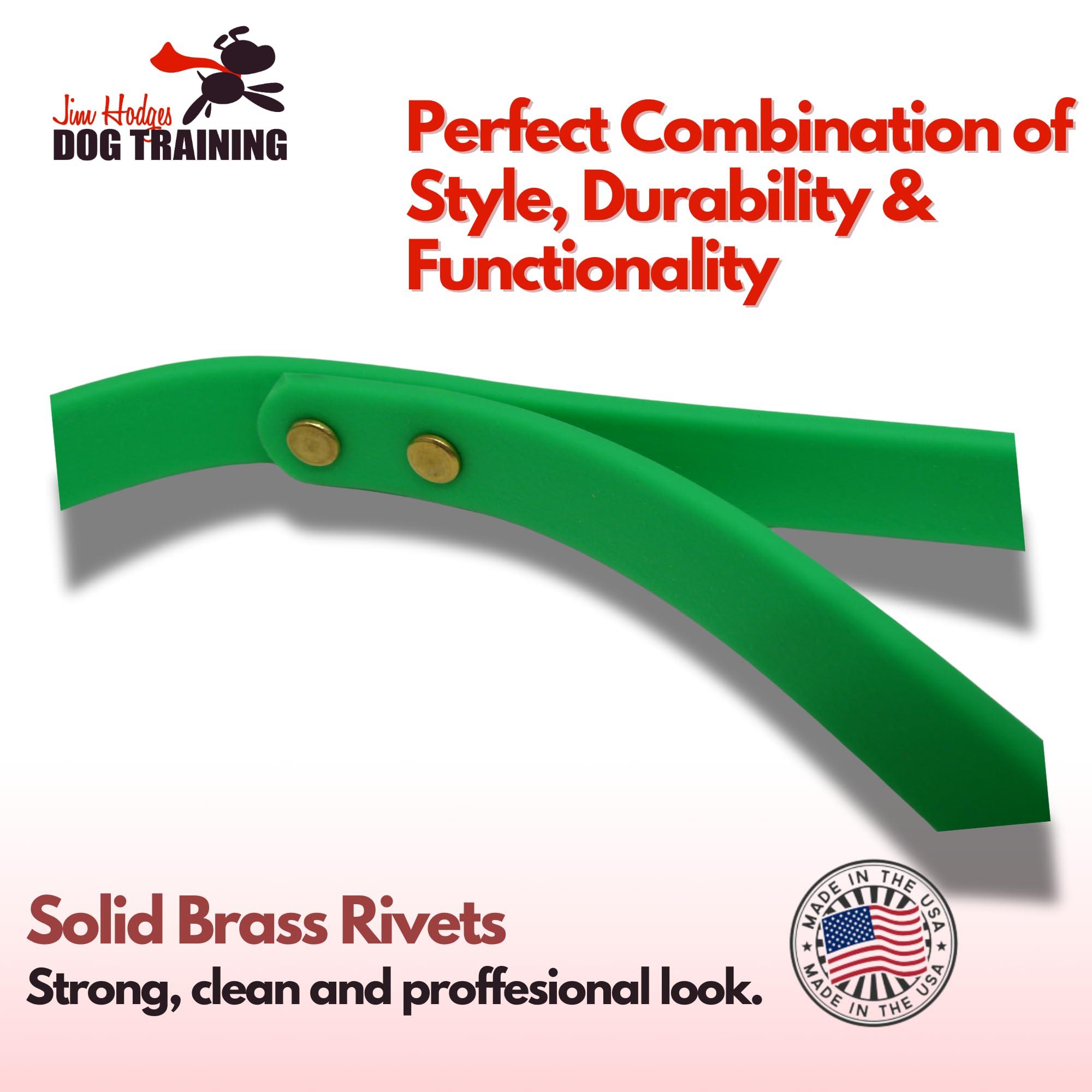 Jim Hodges Dog Training Gummy Dog Leash, Biothane, Dog Training Leash, Made In The Usa, 4 Feet, Various Sizes & Colors (1/2, Brown)