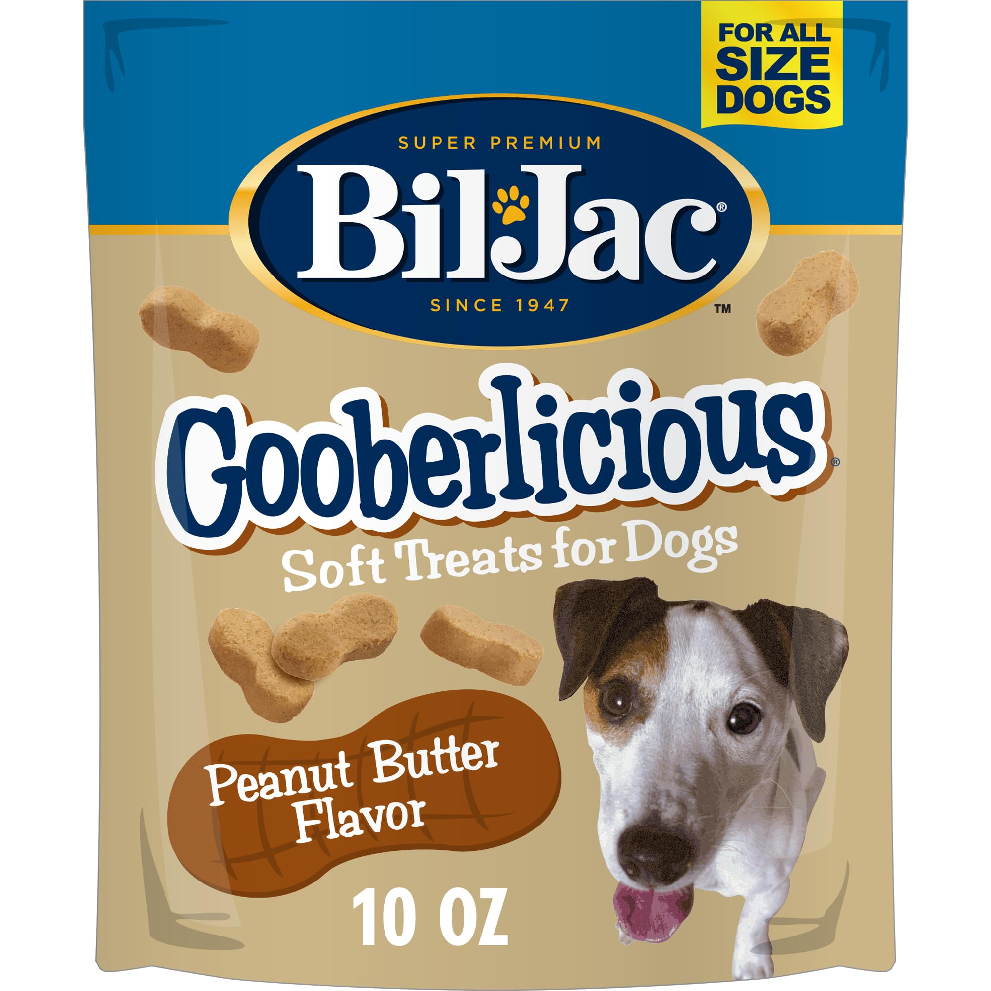 Bil-Jac Gooberlicious | Peanut Butter Soft Treats Dogs Never Say No to | Real Chicken Liver First Ingredient, No Fillers or Soy,
